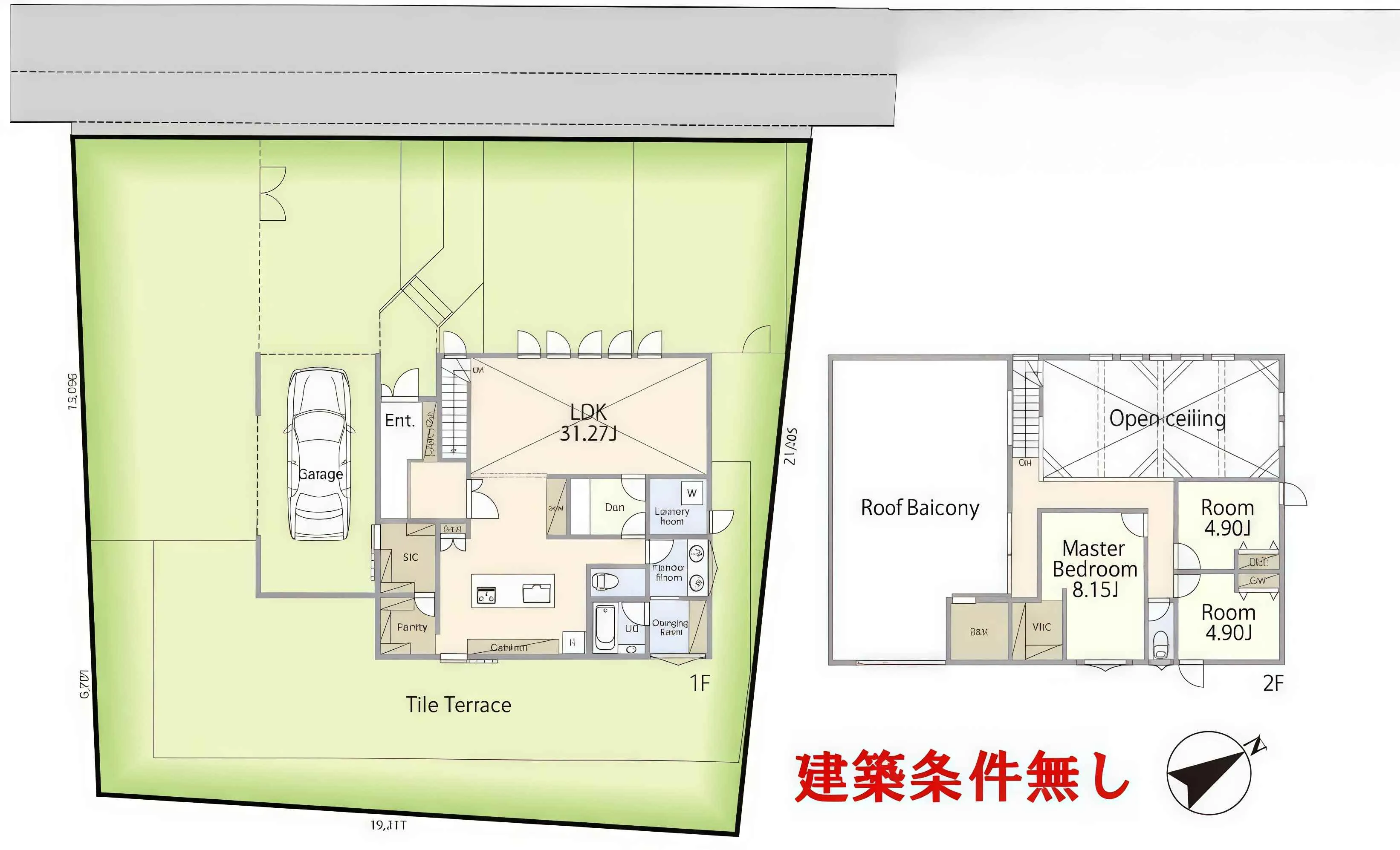 横須賀市長井売地の間取り図