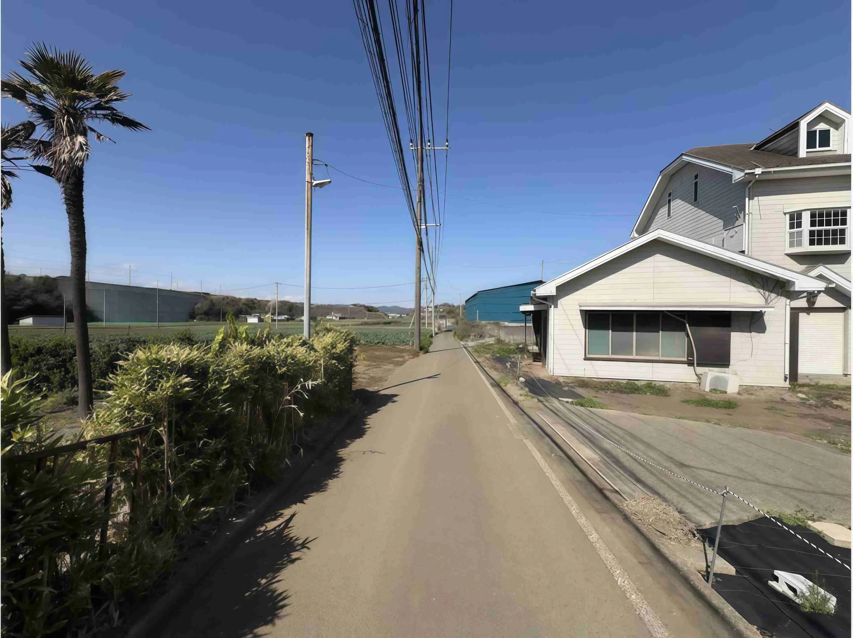 横須賀市長井売地の前面道路