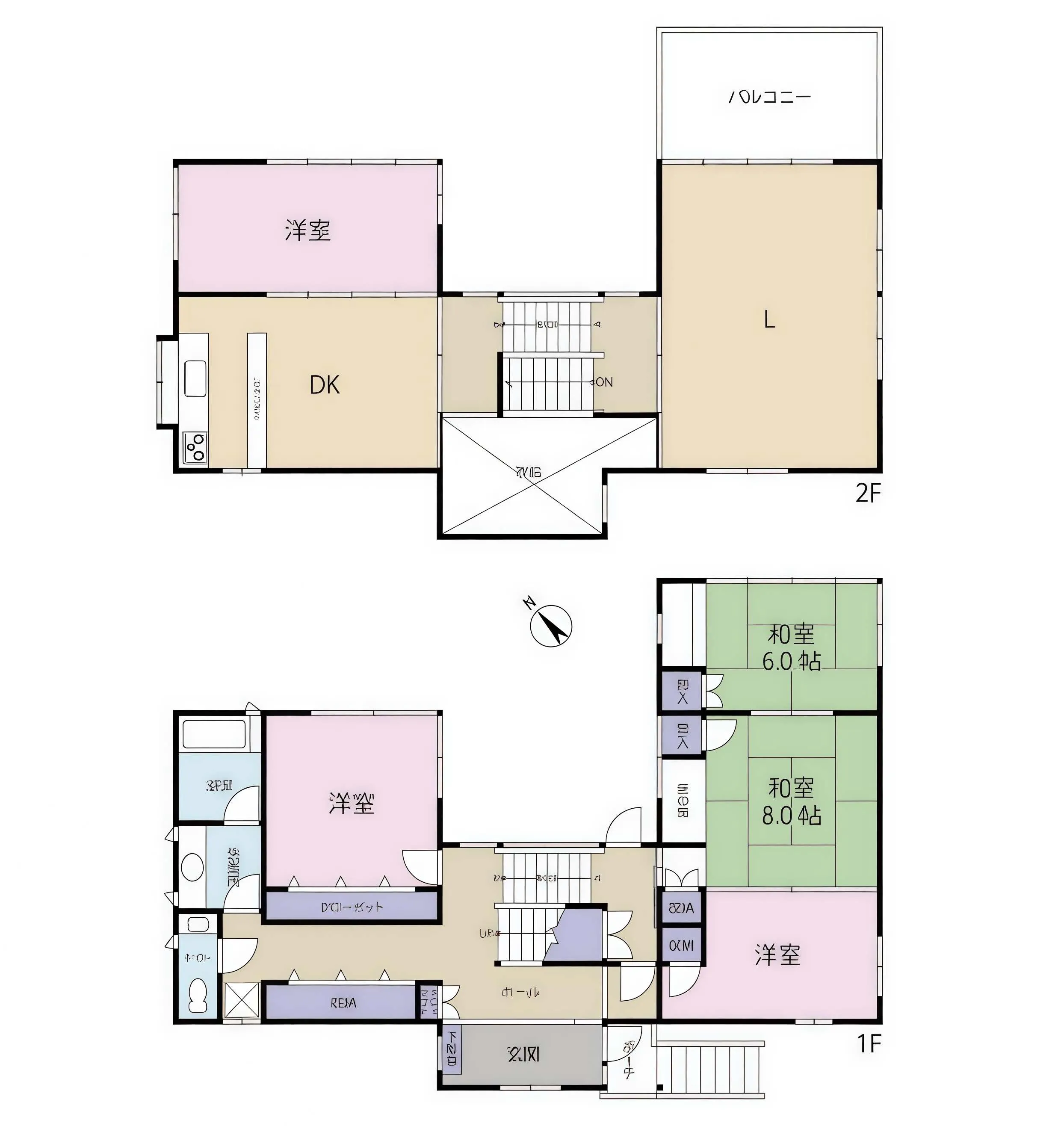 熱海市泉中古戸建の間取り図