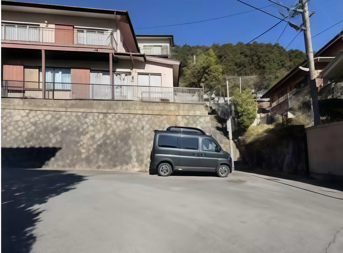 熱海市山手町中古住宅の周辺道路