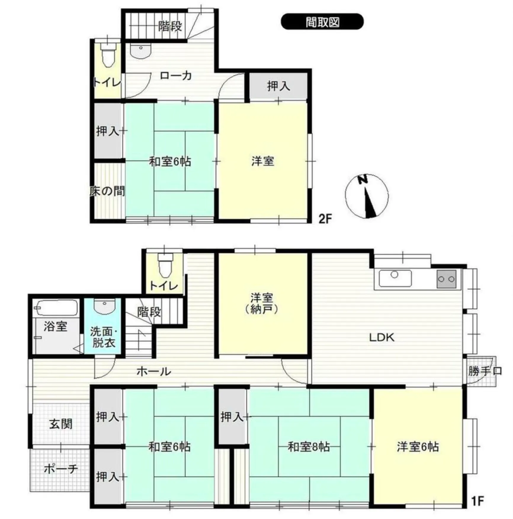 伊東市玖須美元和田中古戸建の間取り図