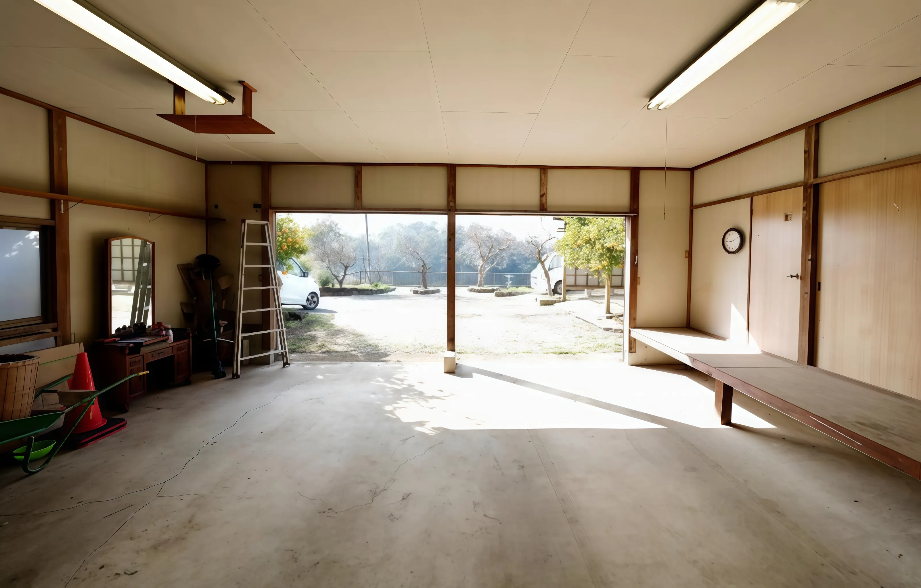 三浦市初声町田舎暮らし中古戸建のガレージ内装