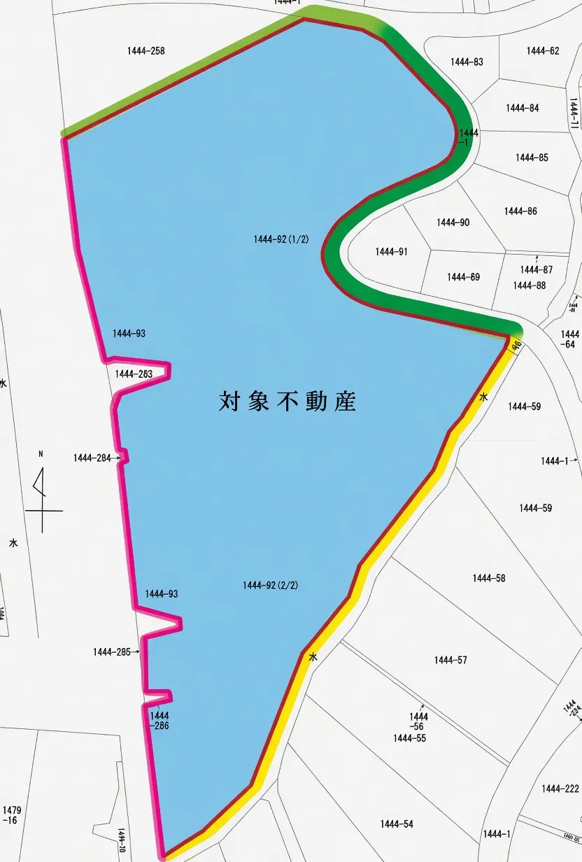 箱根町宮城野売地の間取り図