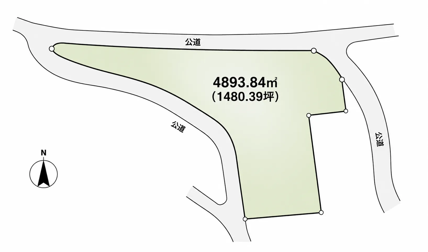 熱海梅園分譲地売地の間取り図