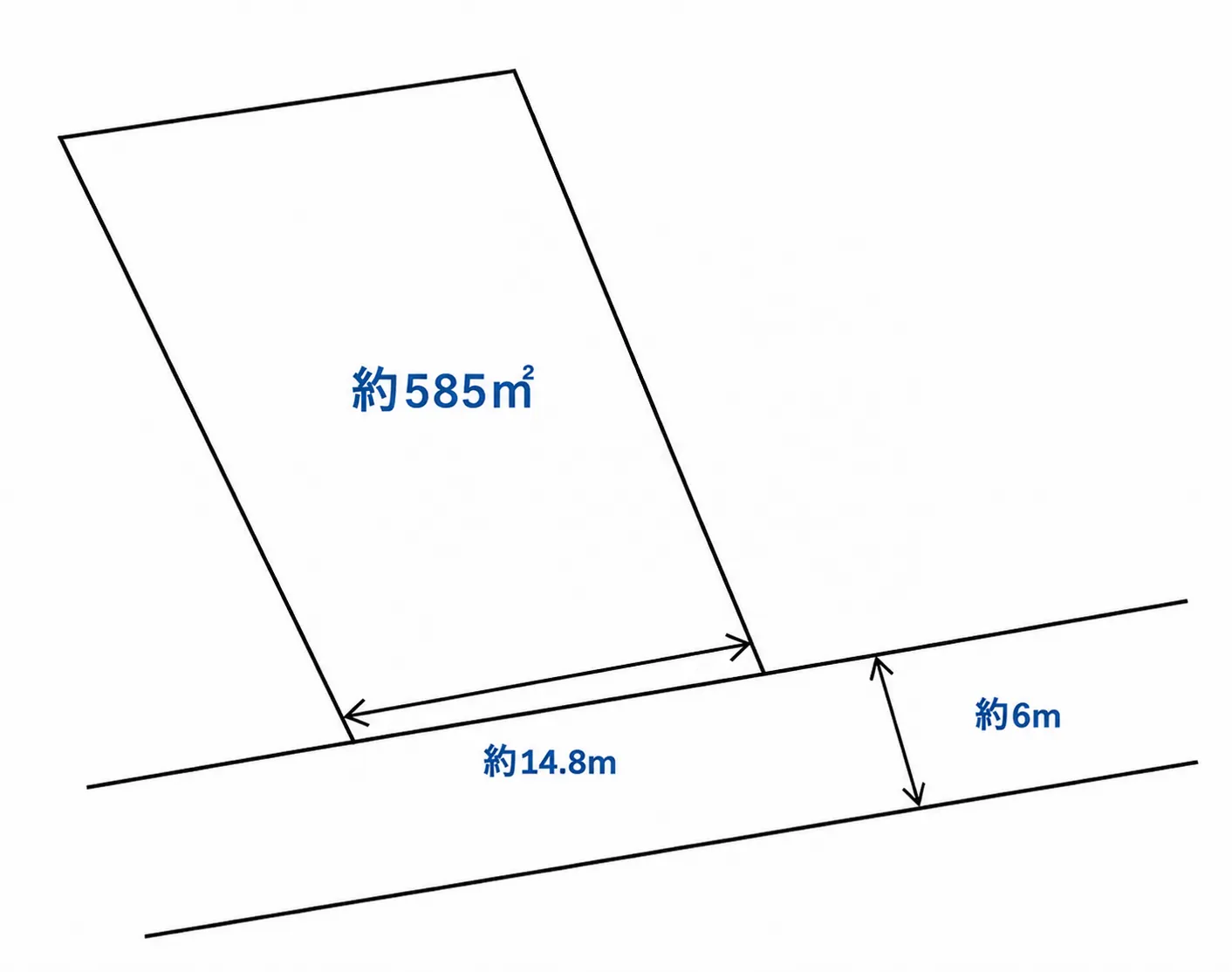 那須町豊原売地の間取り図