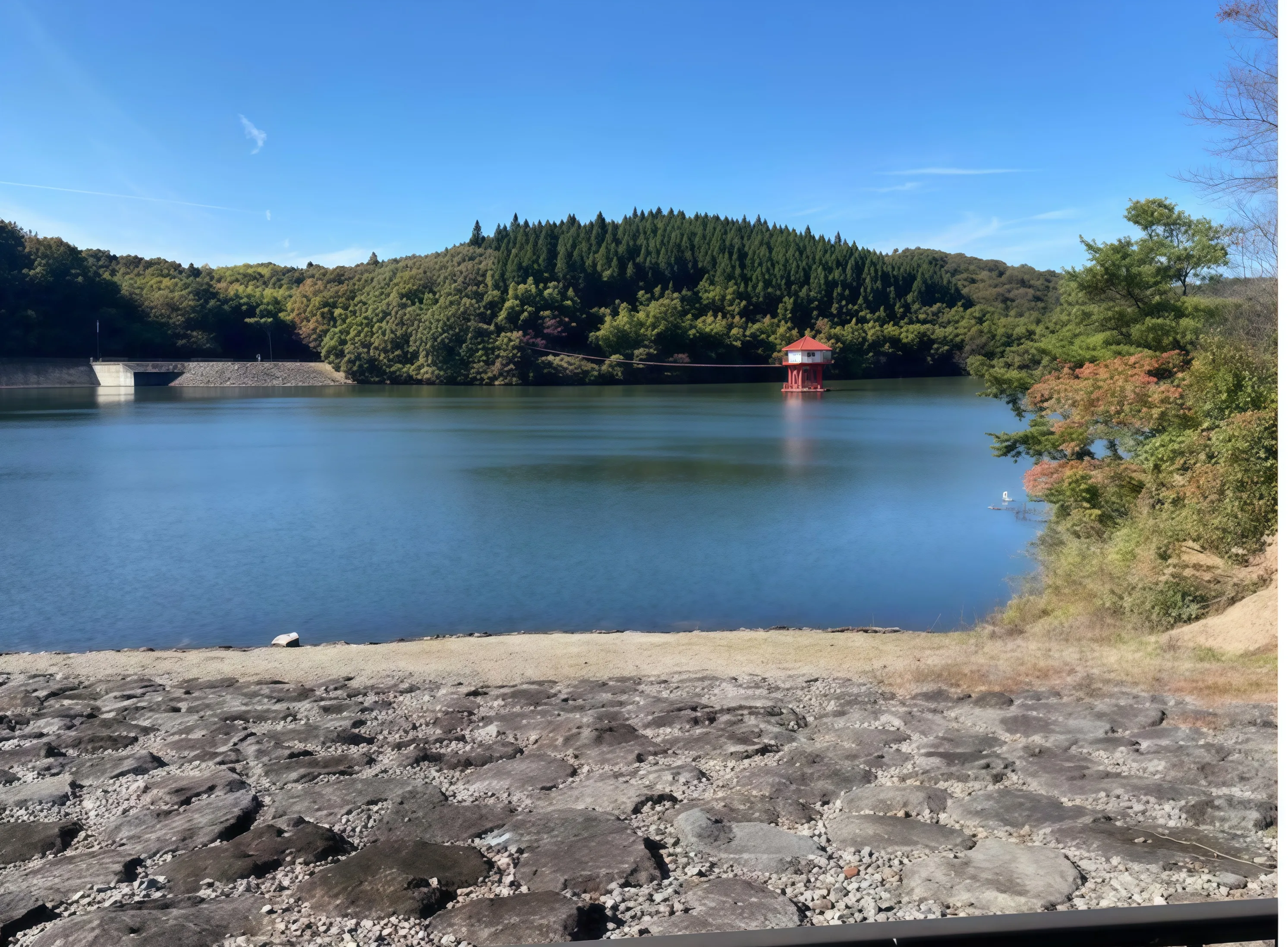 那須町豊原売地の周辺のダム湖