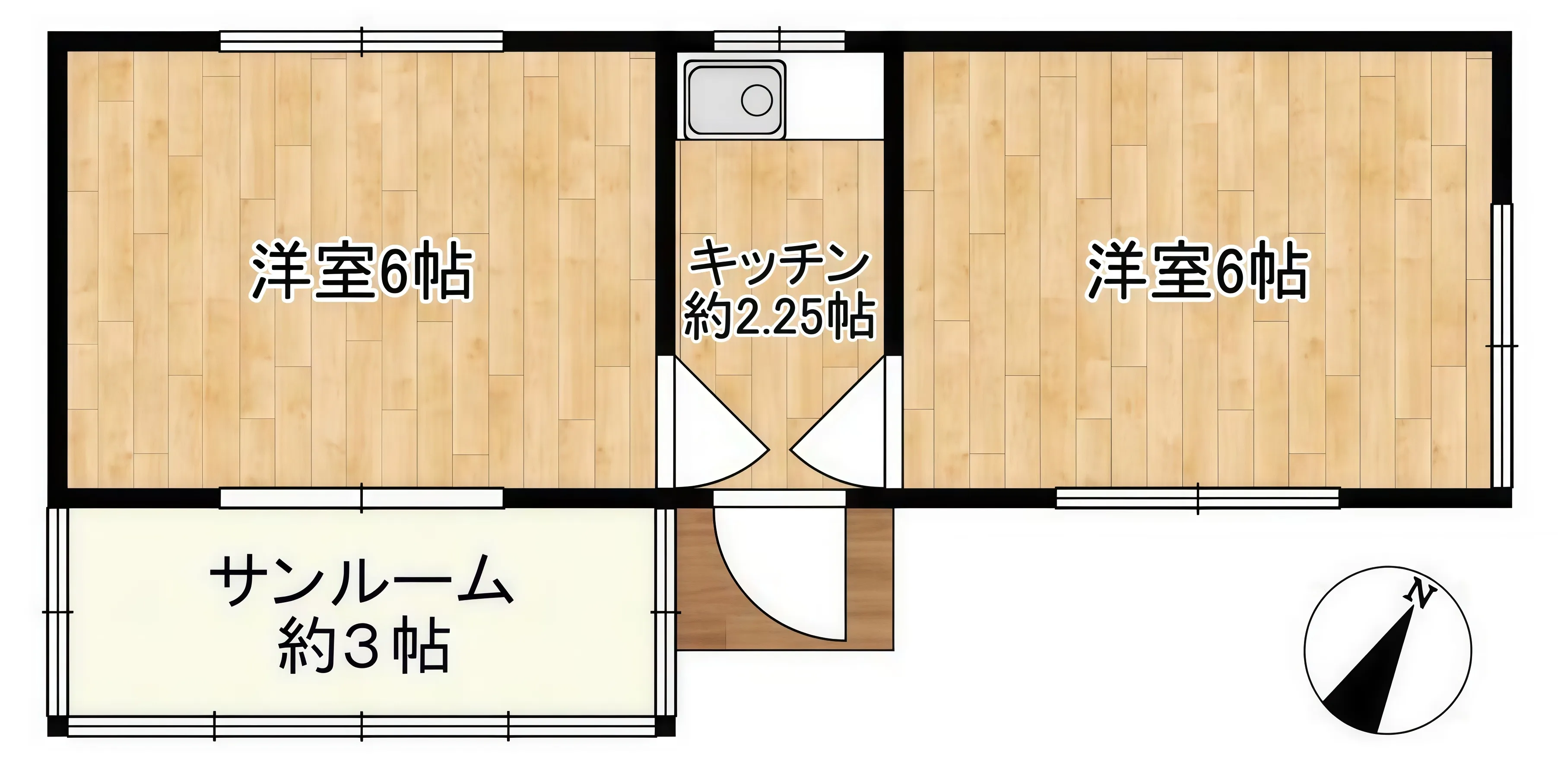 勝浦市上植野高台中古戸建の間取り図