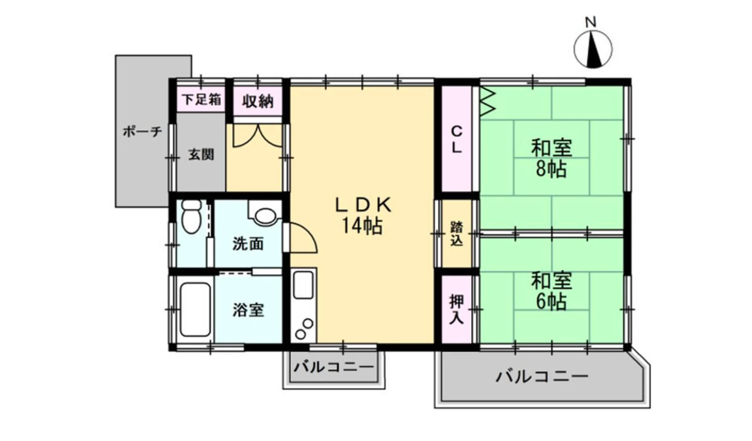 伊豆高原 浮山温泉郷別荘の間取り図