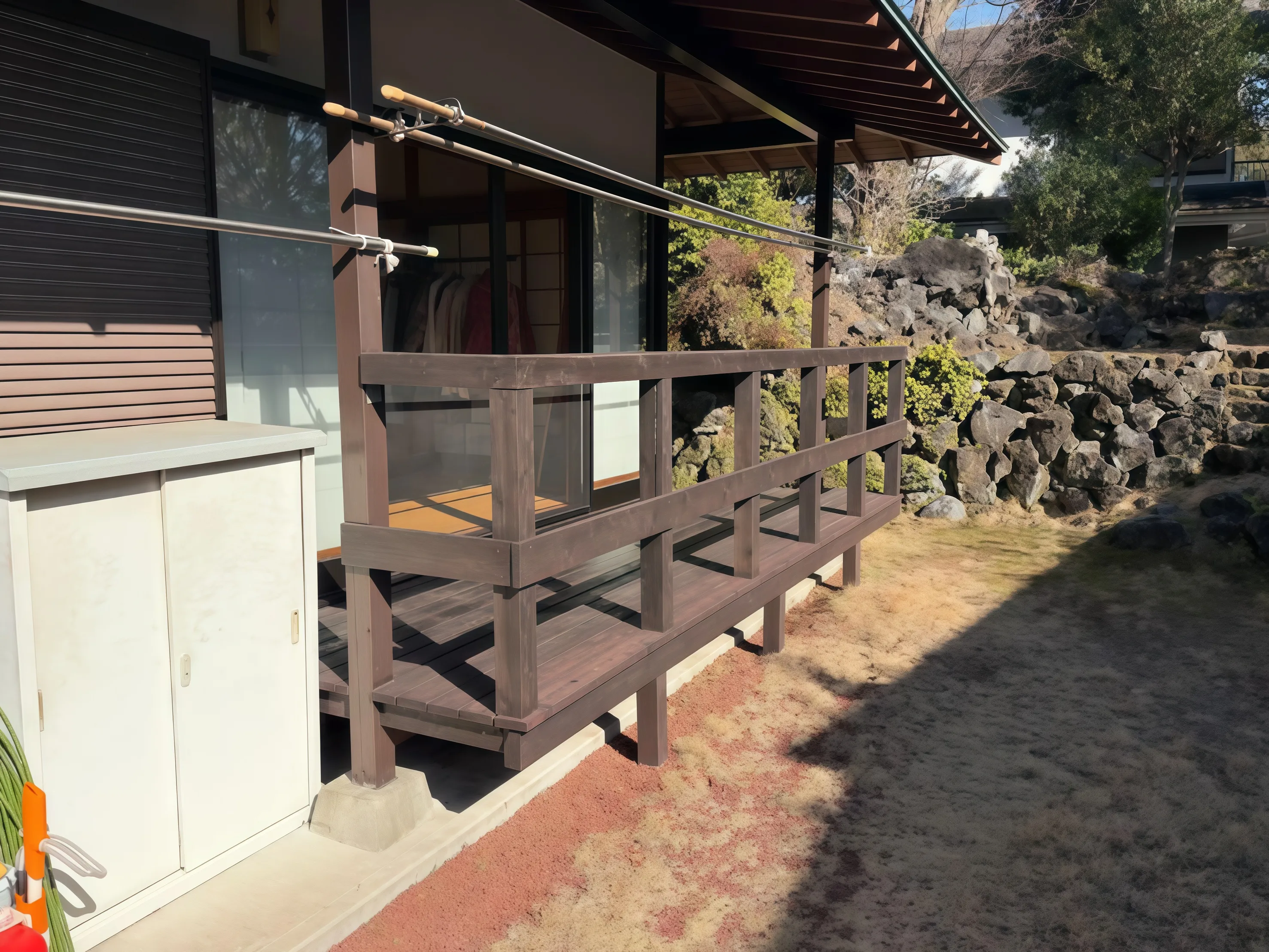 伊豆高原 浮山温泉郷別荘のバルコニー・庭
