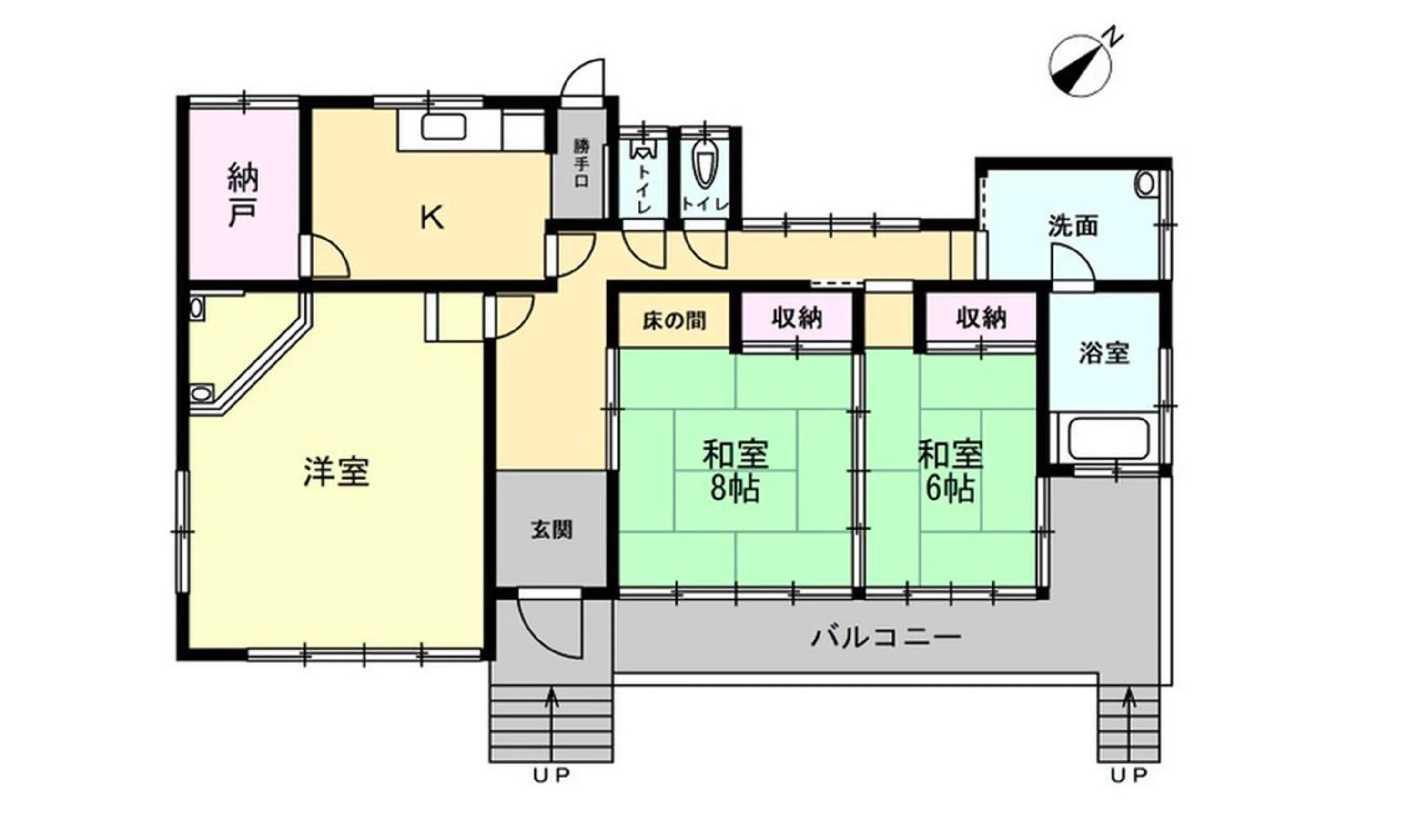 伊東市富戸中古戸建の間取り図