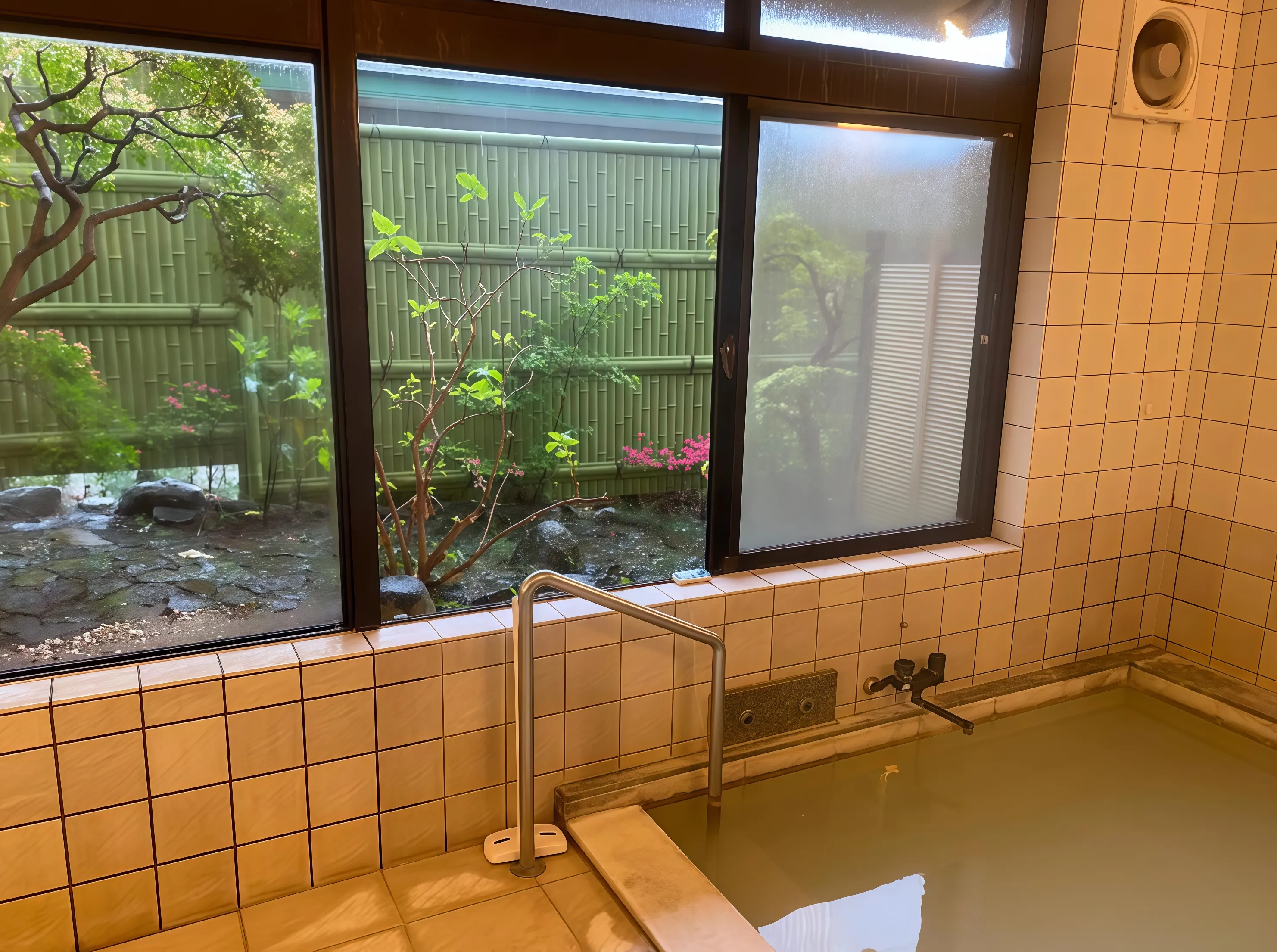 箱根強羅運営中旅館の浴室(浴槽③)