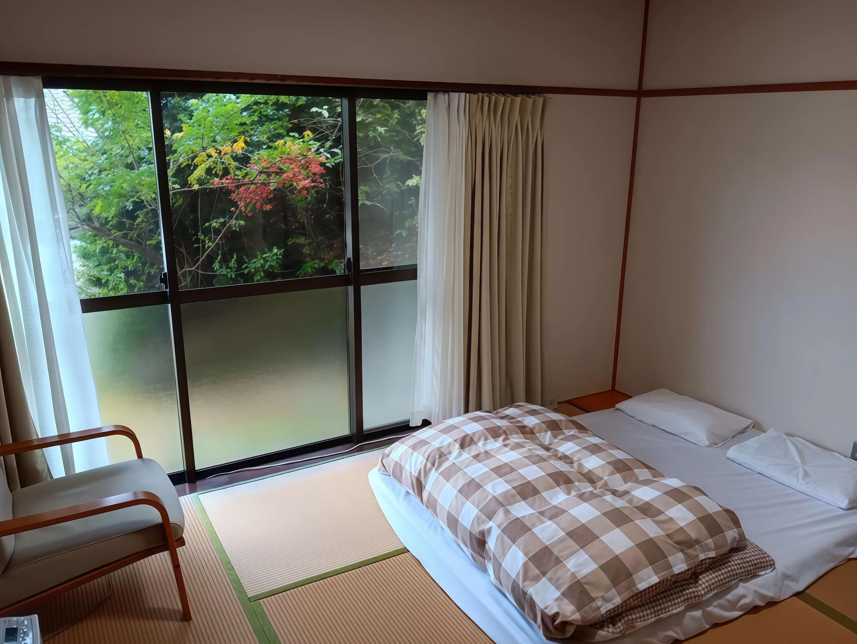 箱根強羅運営中旅館の1階の和室