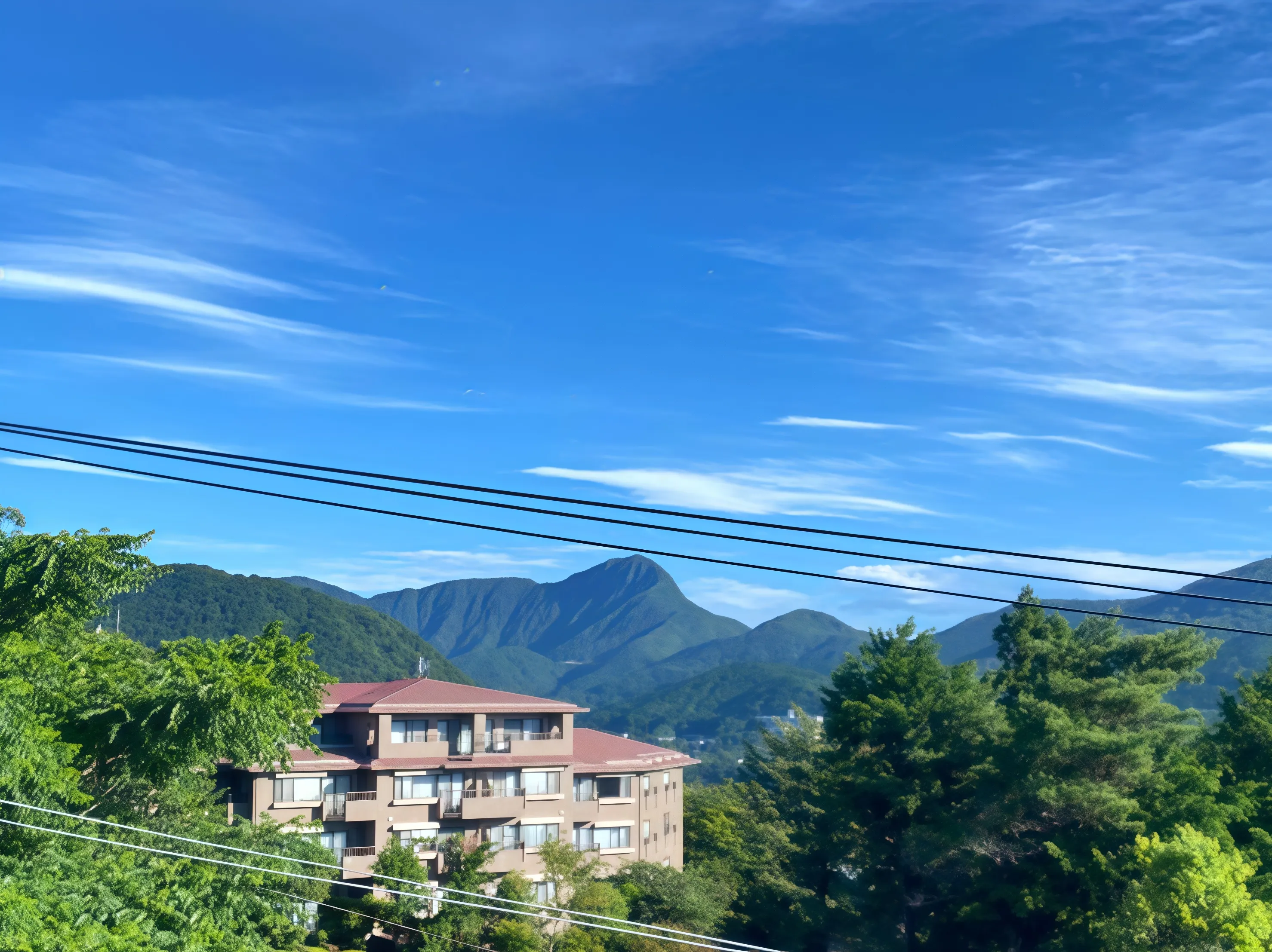 箱根強羅運営中旅館の眺望(山景)