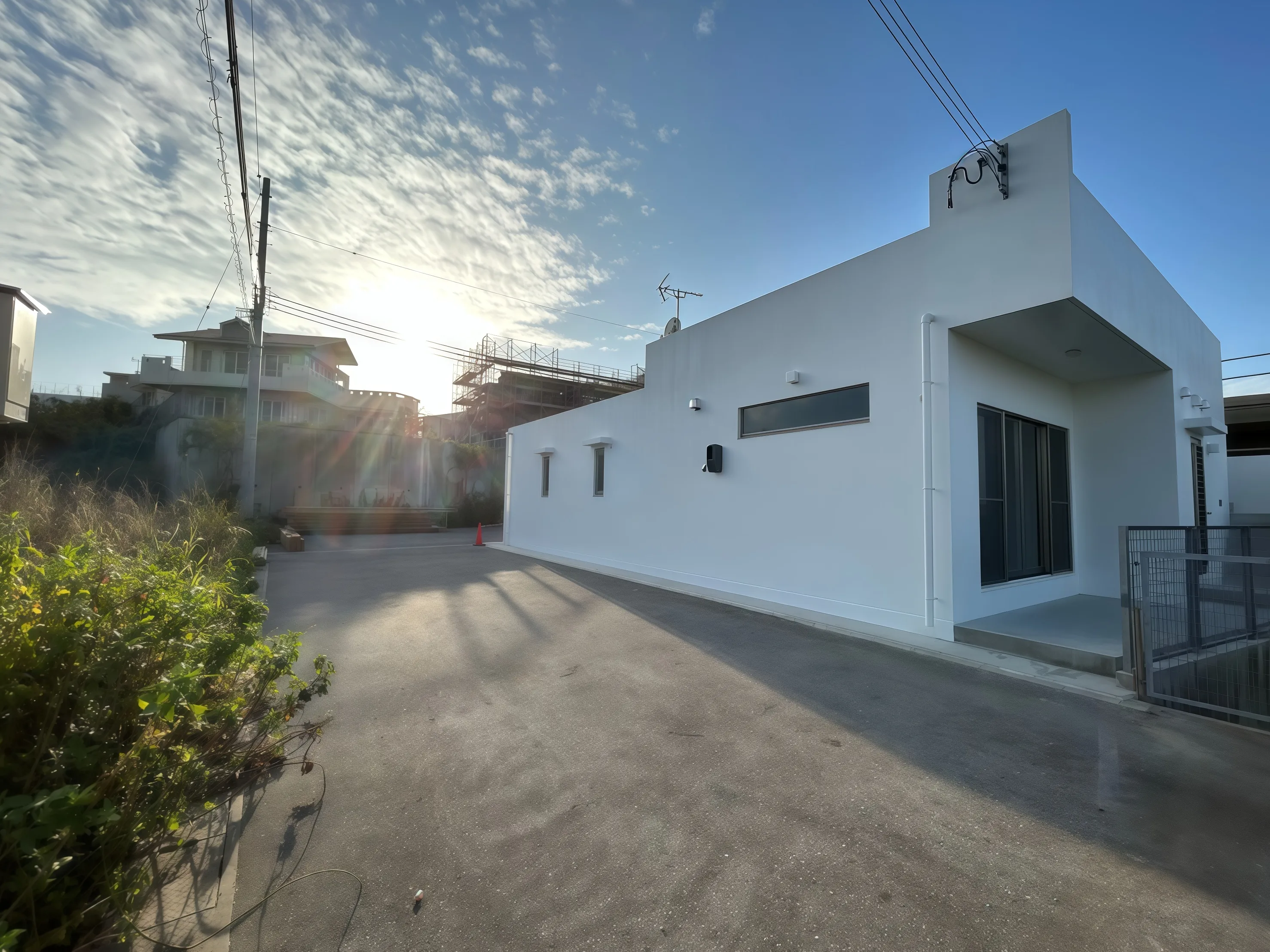 うるま市勝連オーシャンビュー平屋戸建の駐車場