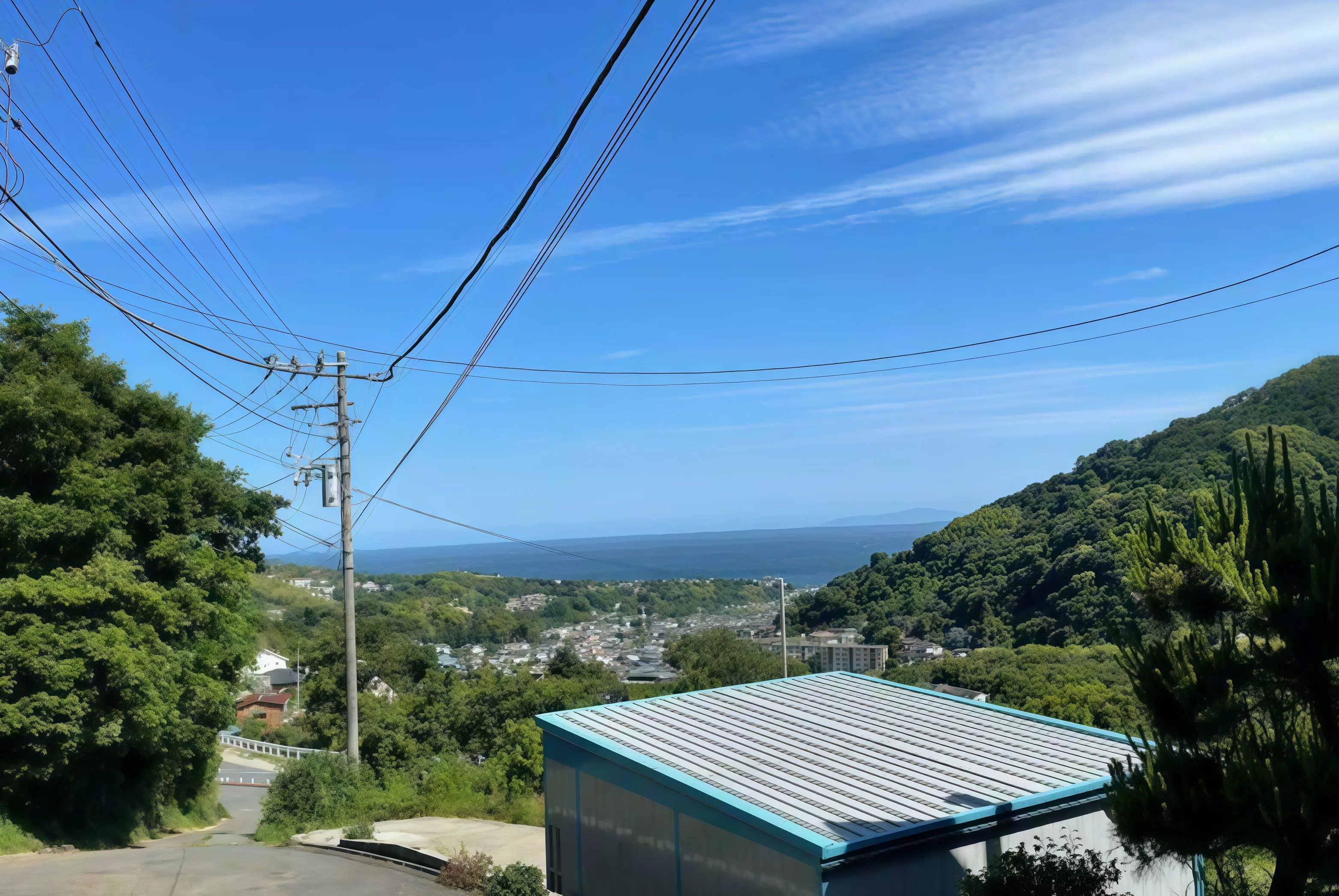 湯河原町吉浜高台の邸宅の眺望
