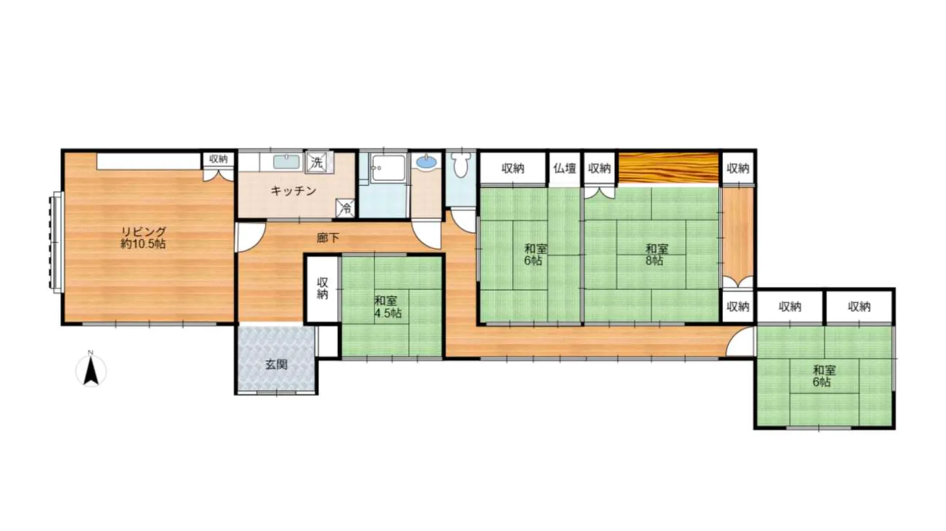 南房総市千倉中古戸建の間取り図