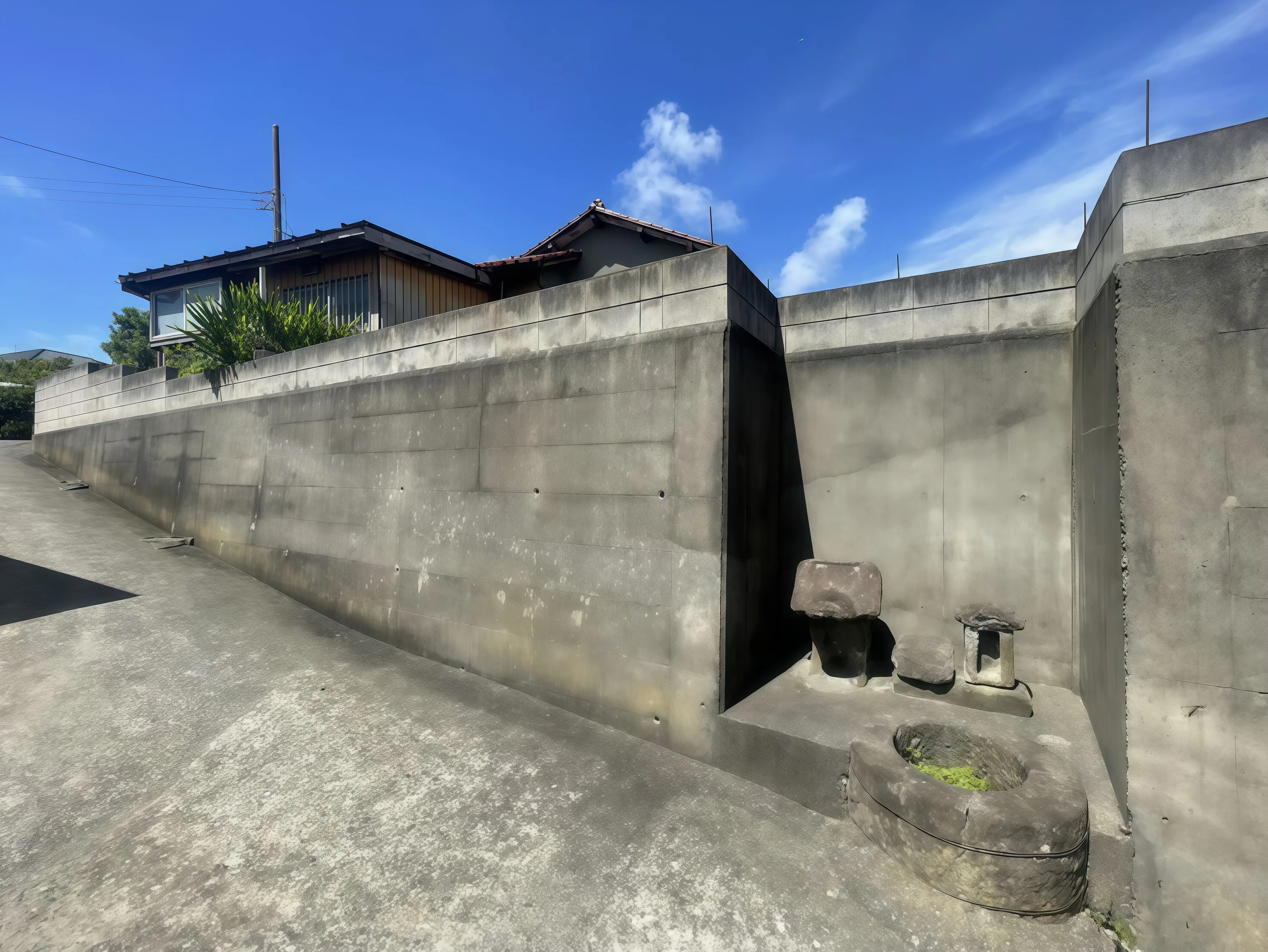 南房総市千倉中古戸建の塀