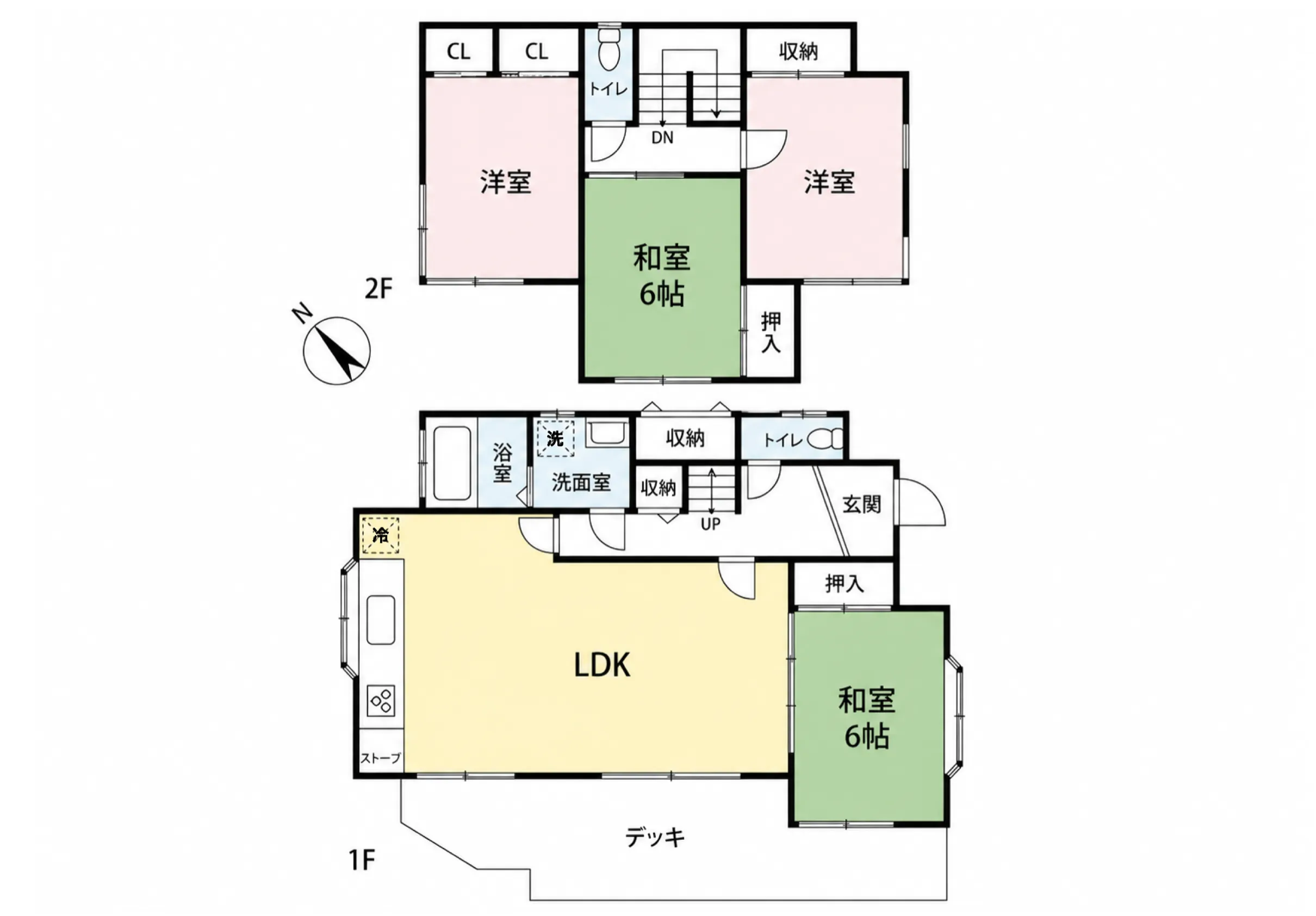 中軽井沢リフォーム済戸建の間取り図