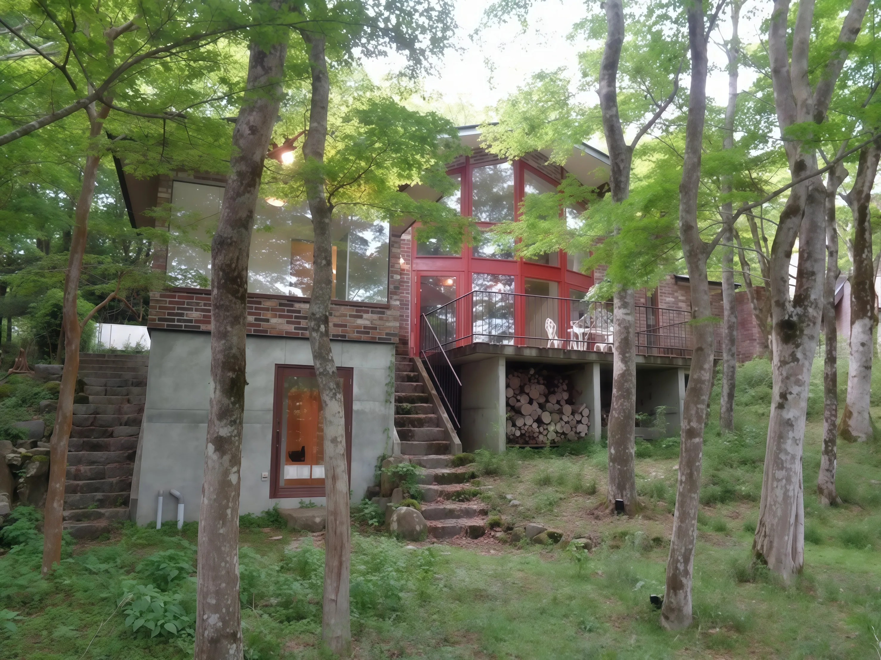 箱根仙石原暖炉付山荘
