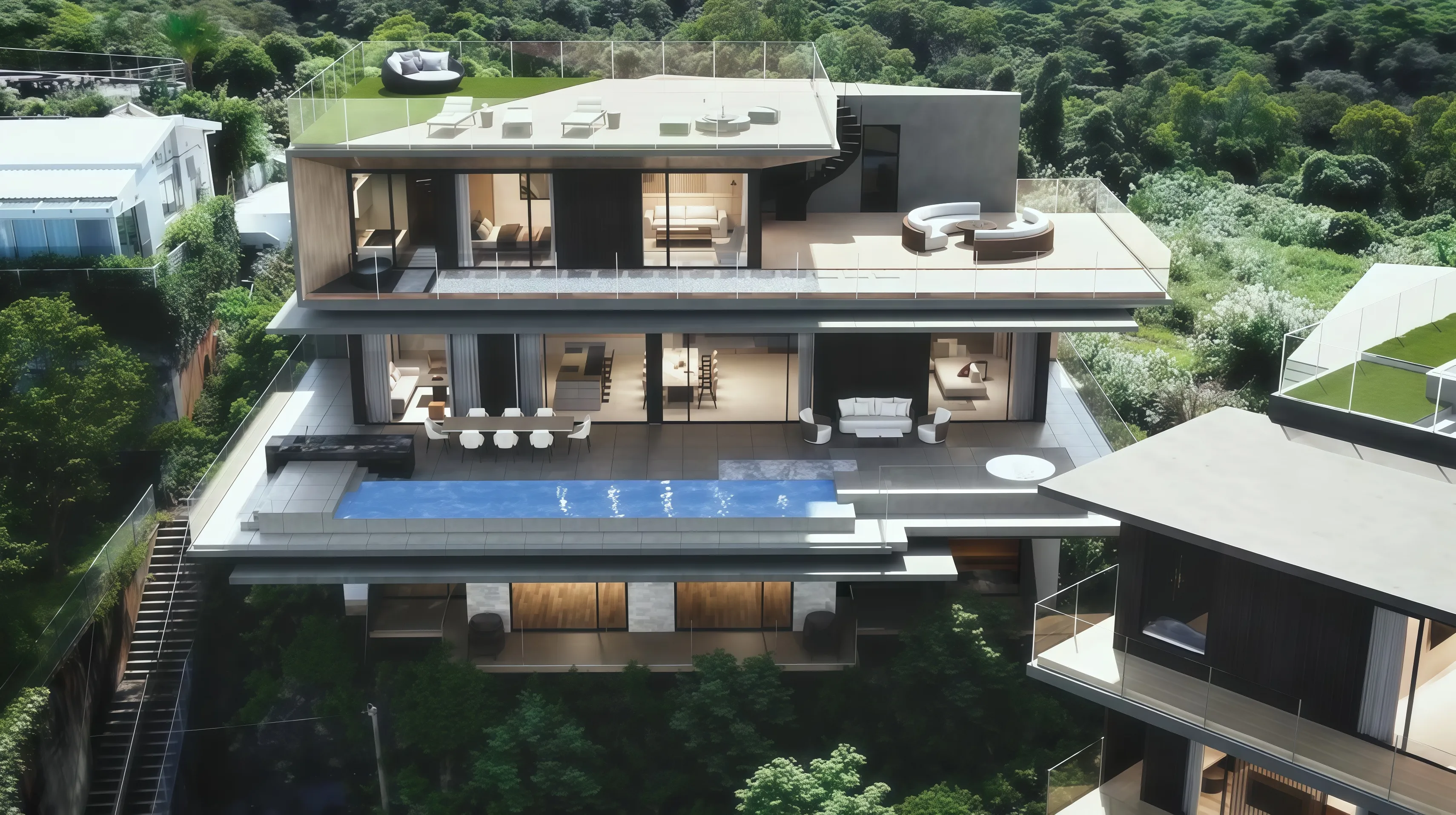 恩納村新築リゾートヴィラ Villa SKYの外観(1)