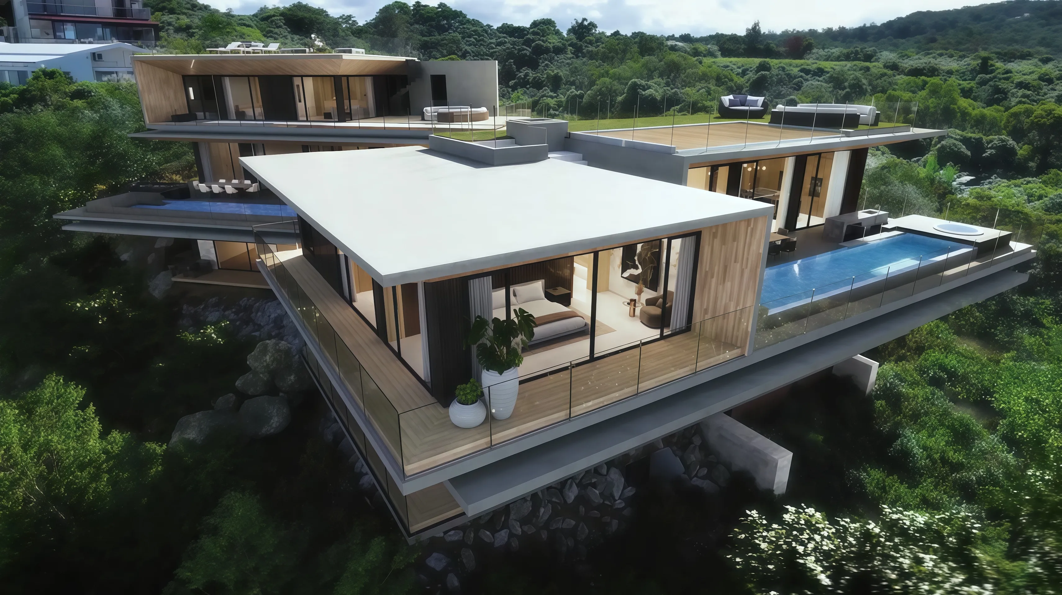恩納村新築リゾートヴィラ Villa SKYの外観(2)