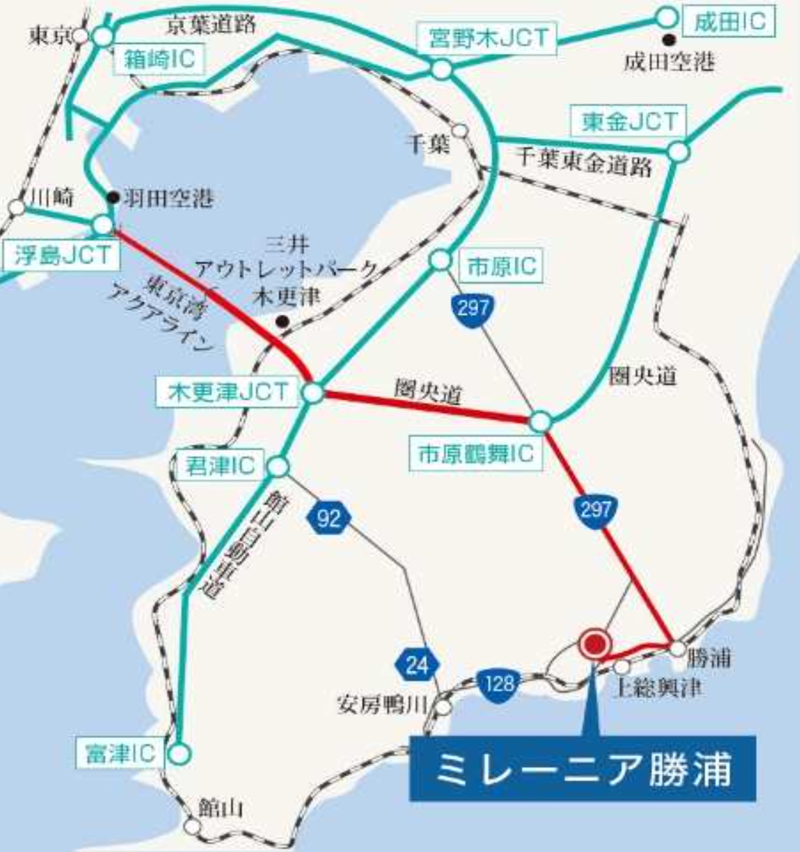 興津久保山台の物件の周辺地図
