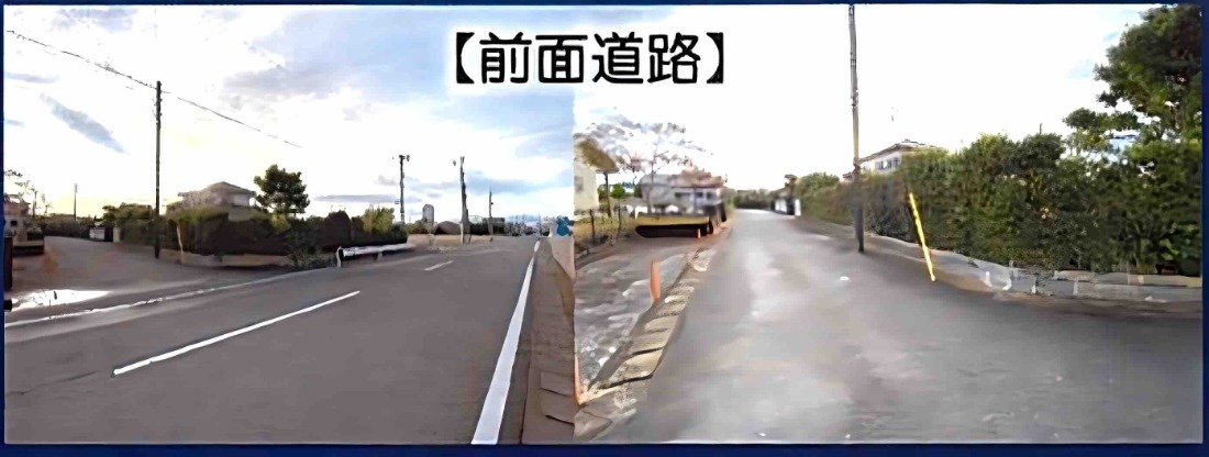 九十九里町真亀の土地の前面道路