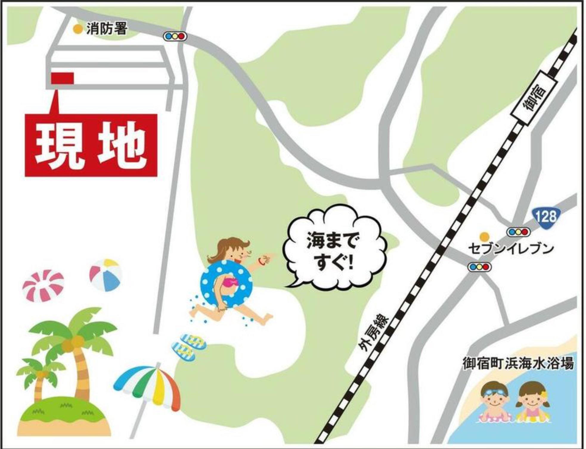 御宿台西部グリーンタウンの物件の地図