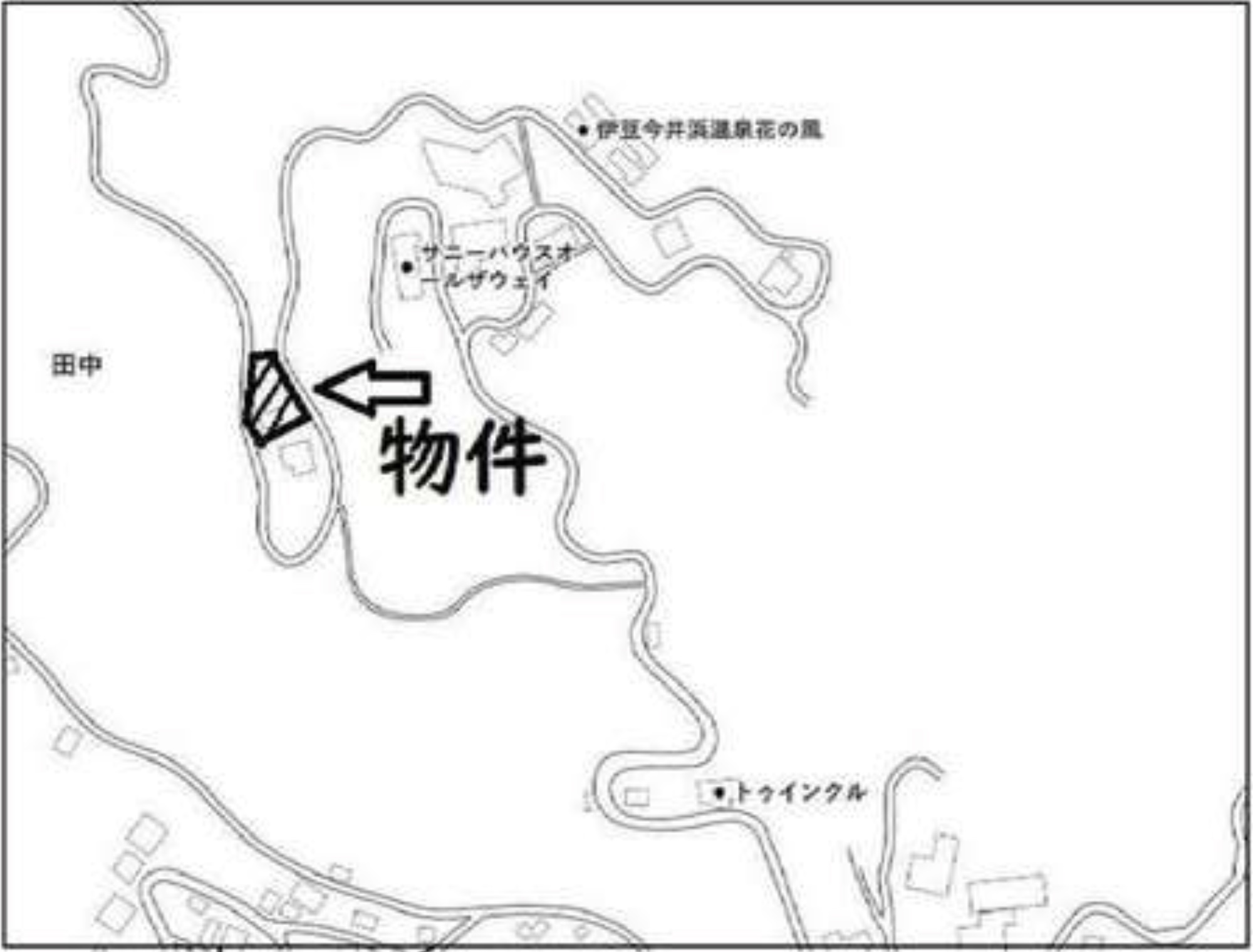 小田急今井浜別荘地の物件の周辺地図2