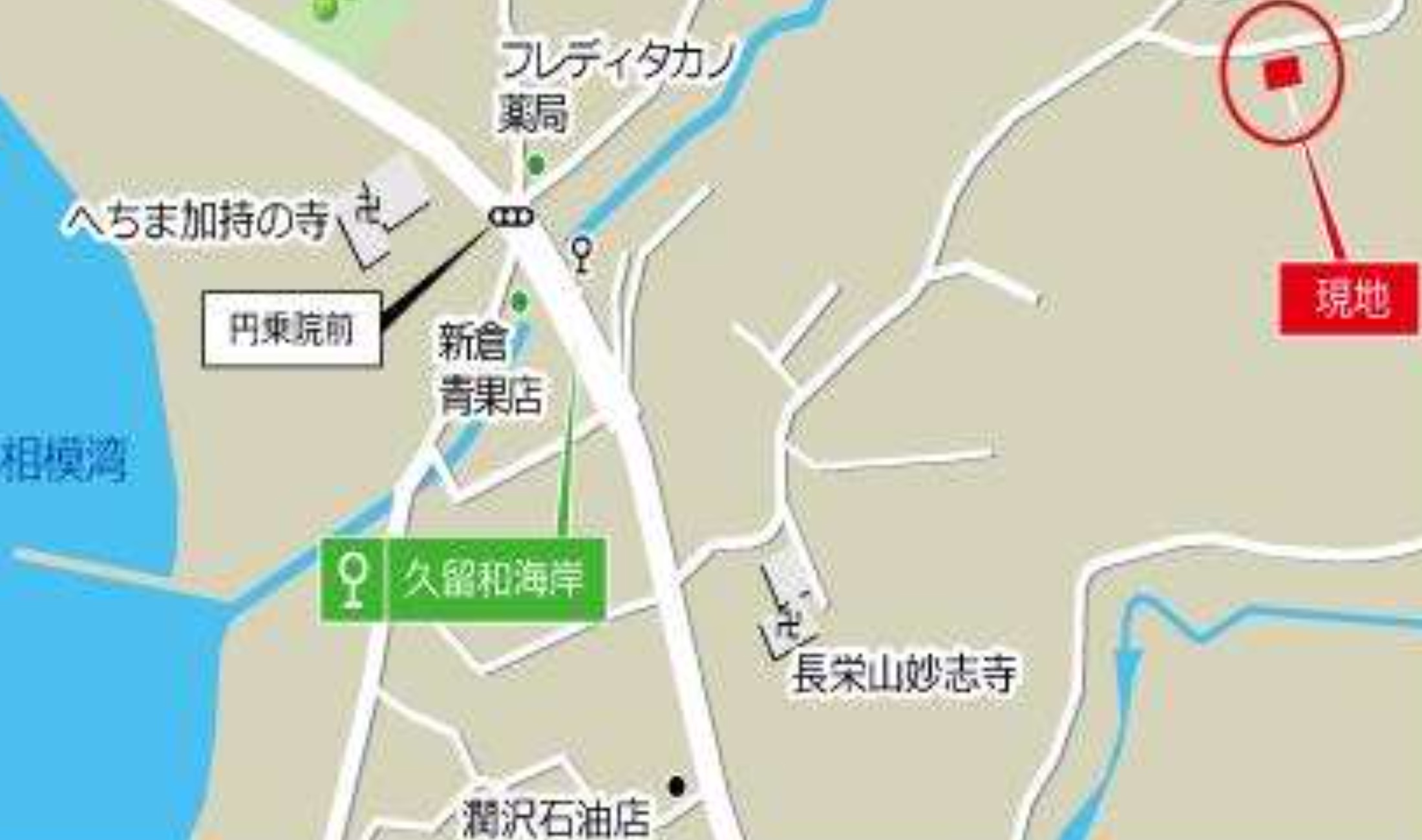 横須賀市秋谷の土地の周辺地図