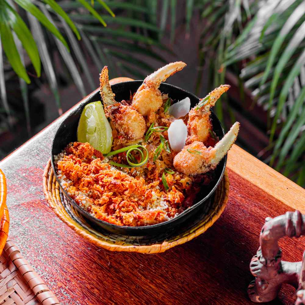 Concha de cangrejo al estilo provenzal