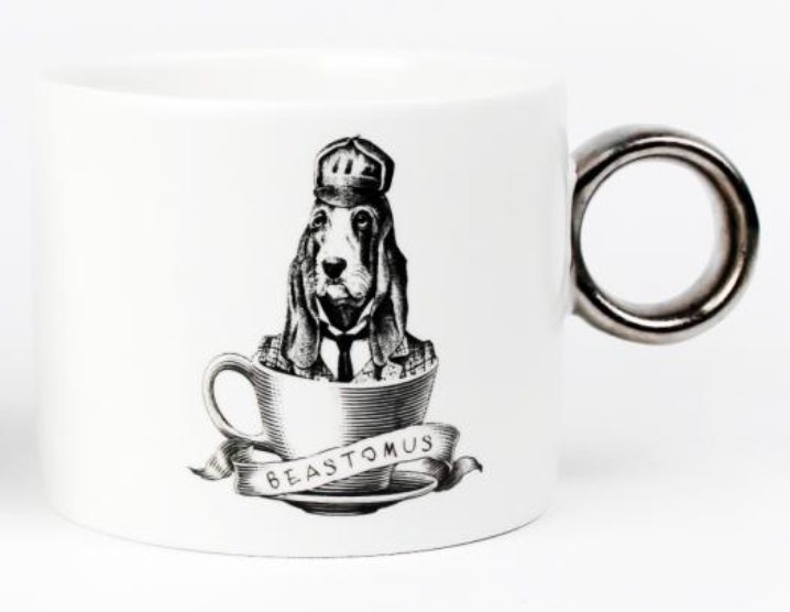 도그 인 어 머그 #2 Basset Hound