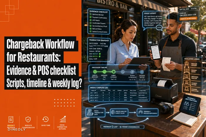 Chargeback dispute workflow for restaurants: evidence, scripts and timeline