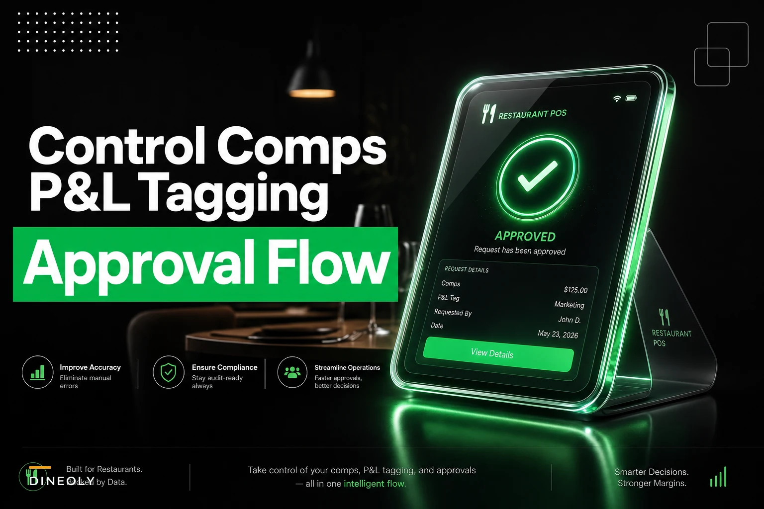 Comps, voids and discount governance: approval flows and P&L tagging