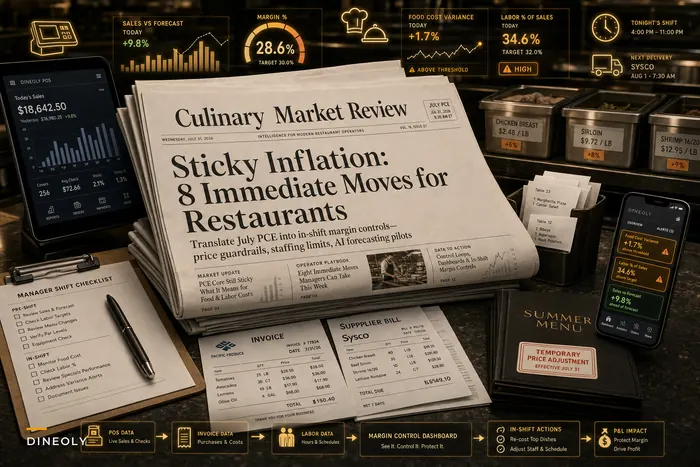 Sticky Inflation (July PCE): 8 Immediate Operational Moves Restaurants Should Take to Protect Margins