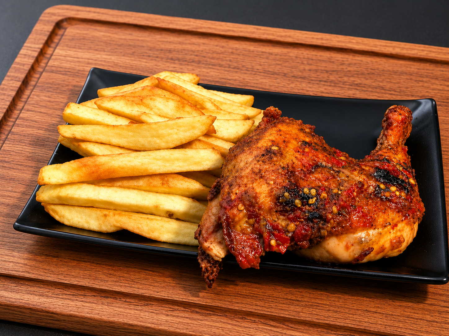 Chicken and chips