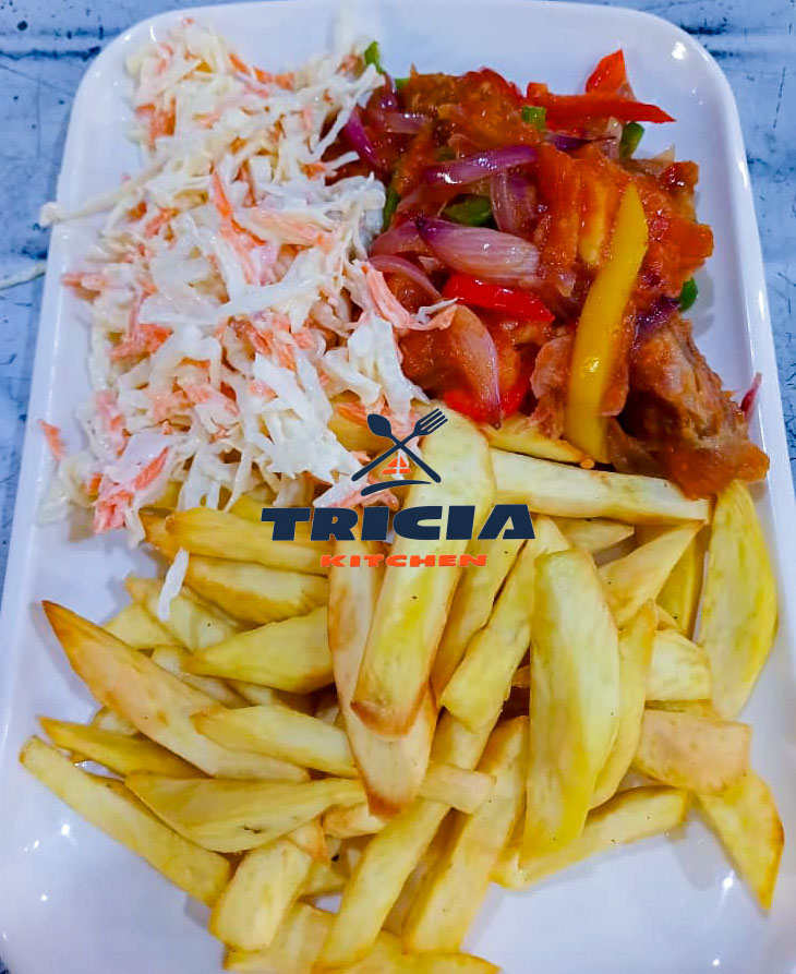 Potatoes & coleslaw
