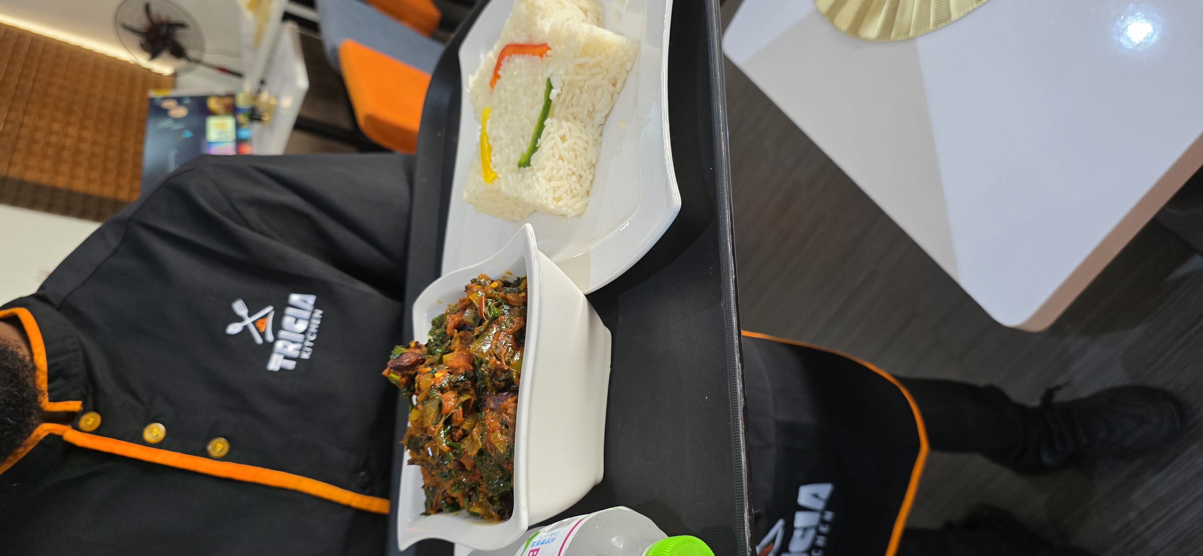 Vegetable stew with white rice
