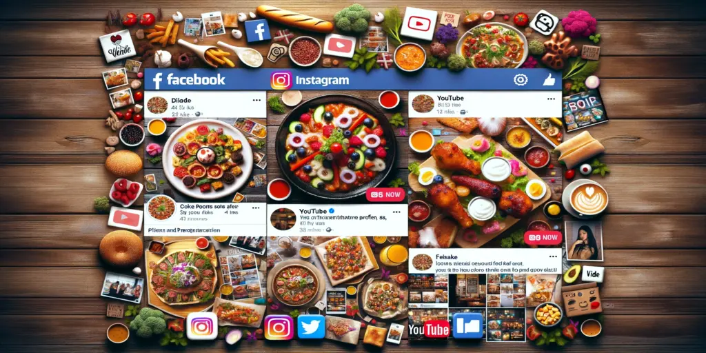 Engaging social media presence of a restaurant