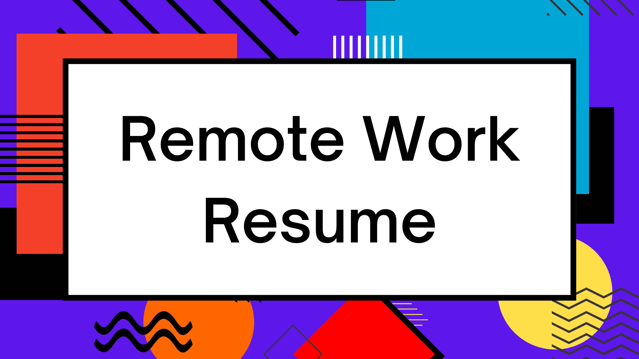 Remote Work Resume - AI Tools for Virtual Jobs