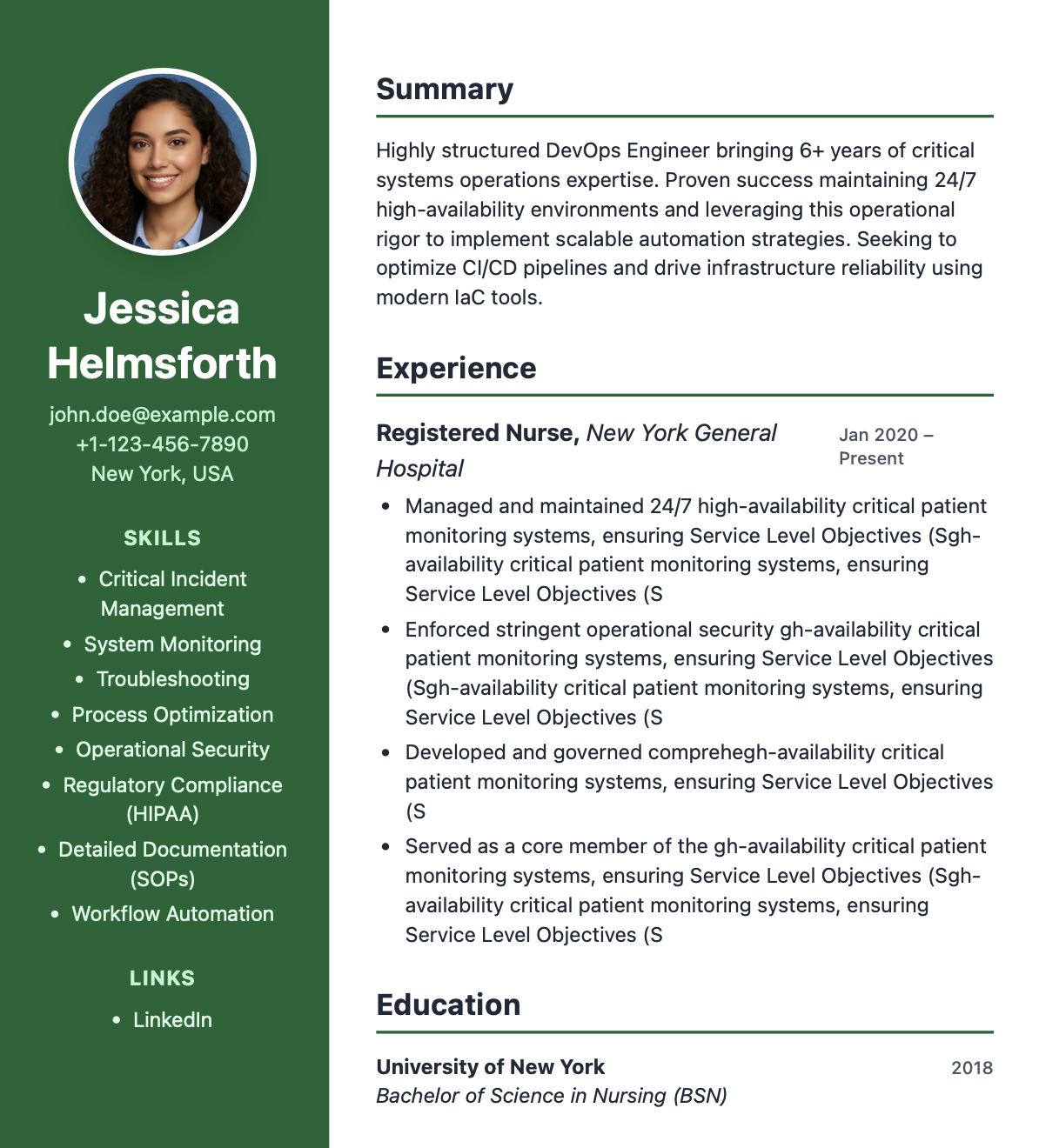 Green Sidebar (Image)