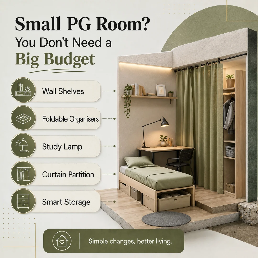 Interior Tips for PG Renters, Tenants and Students