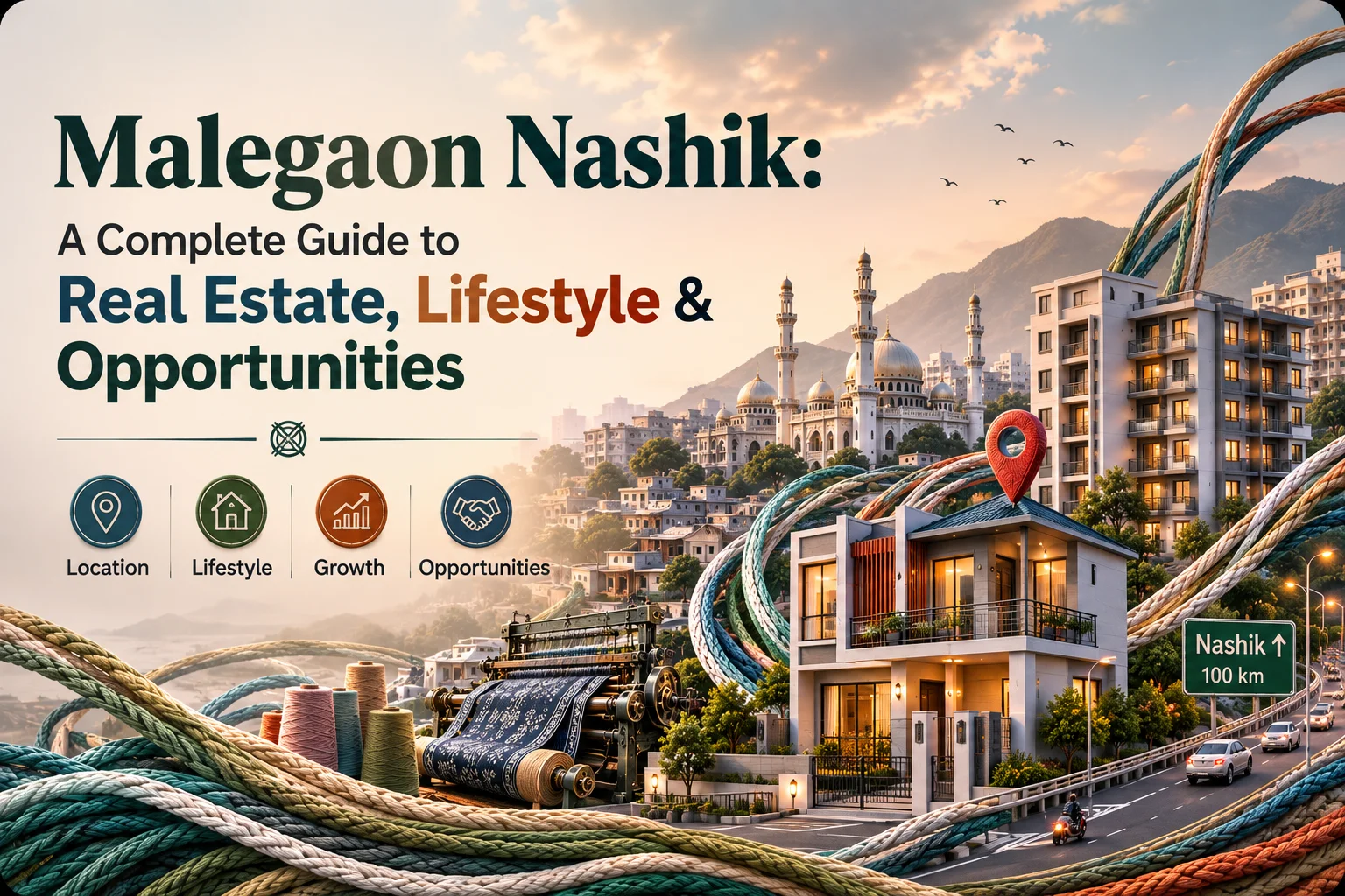 blog_featured_image Malegaon Nashik locality map showing city, MIDC and Camp areas
