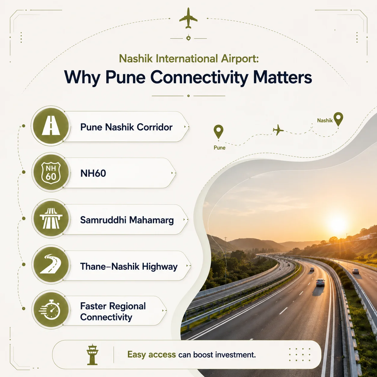 Pune to Nashik Corridor
