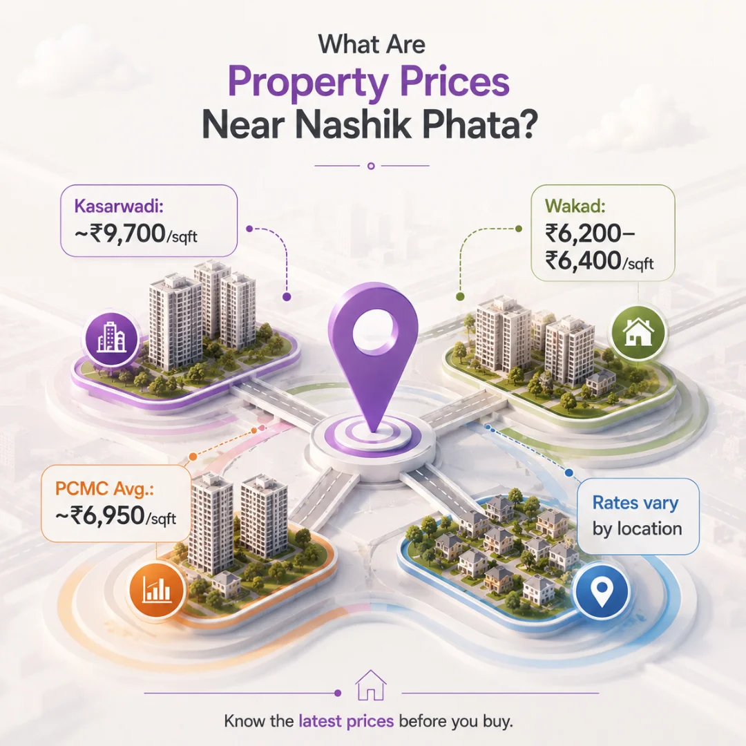 Property Prices Near Nashik Phata Road: Sub-Pocket Comparison