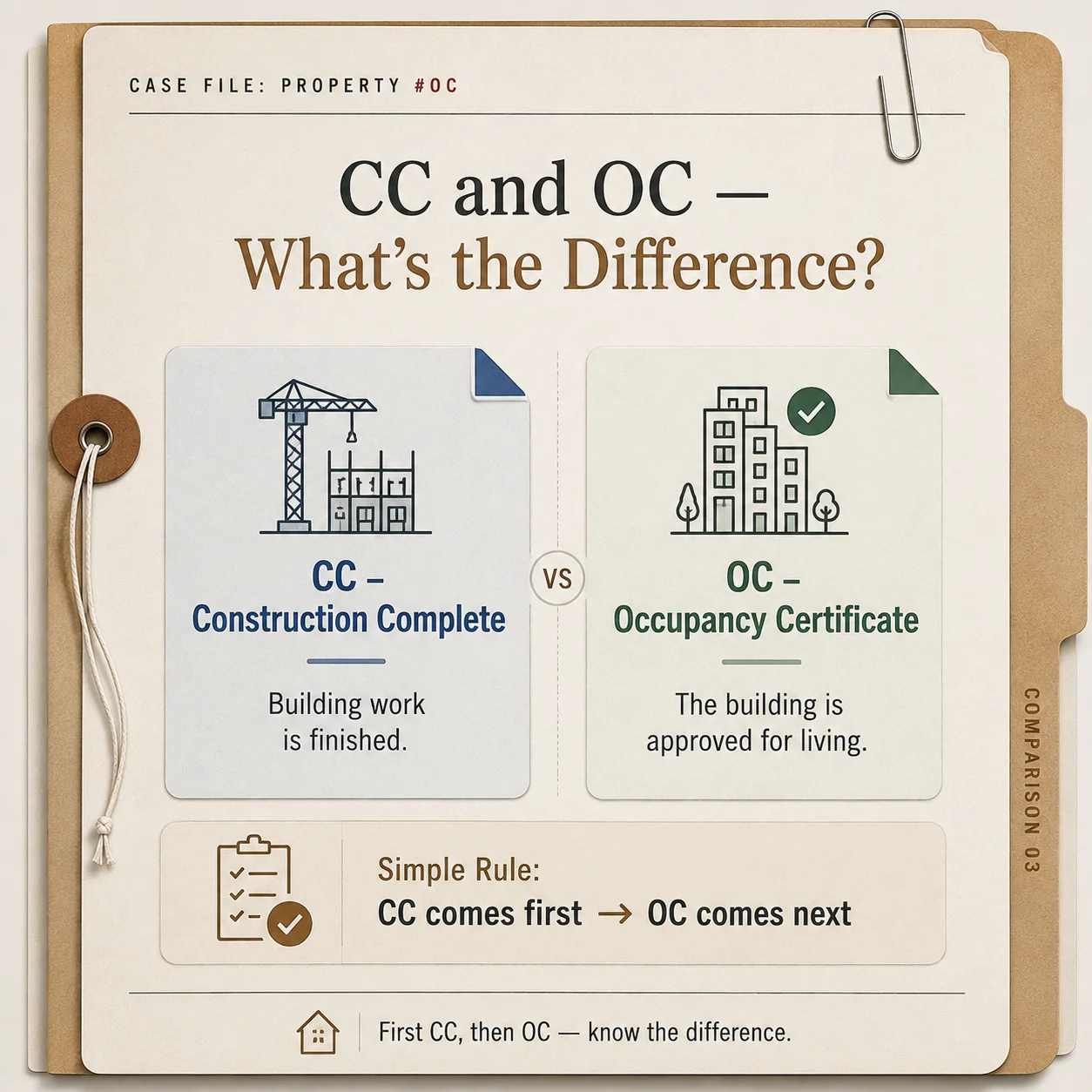 Occupancy Certificate vs Completion Certificate