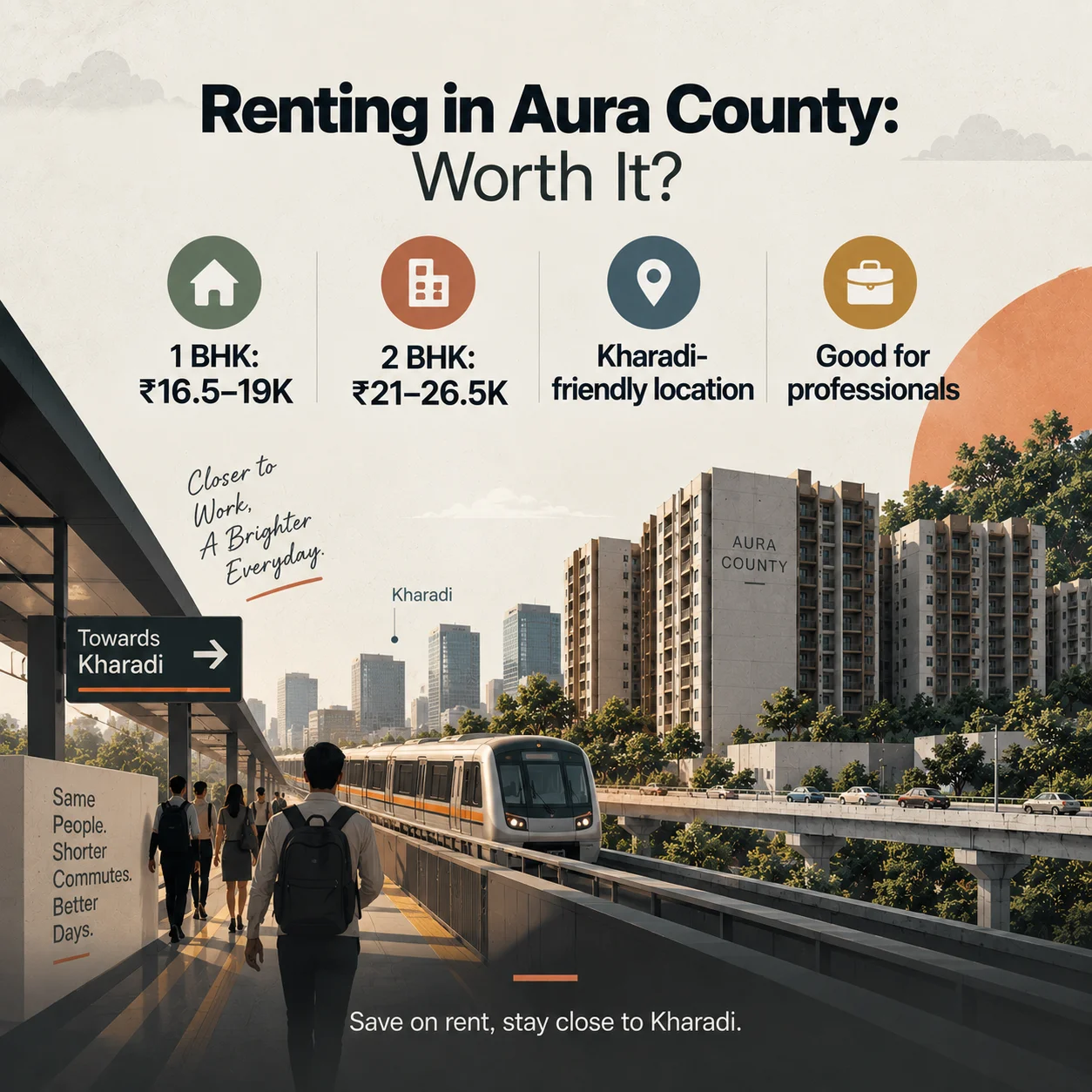 Renting in Aura County Wagholi