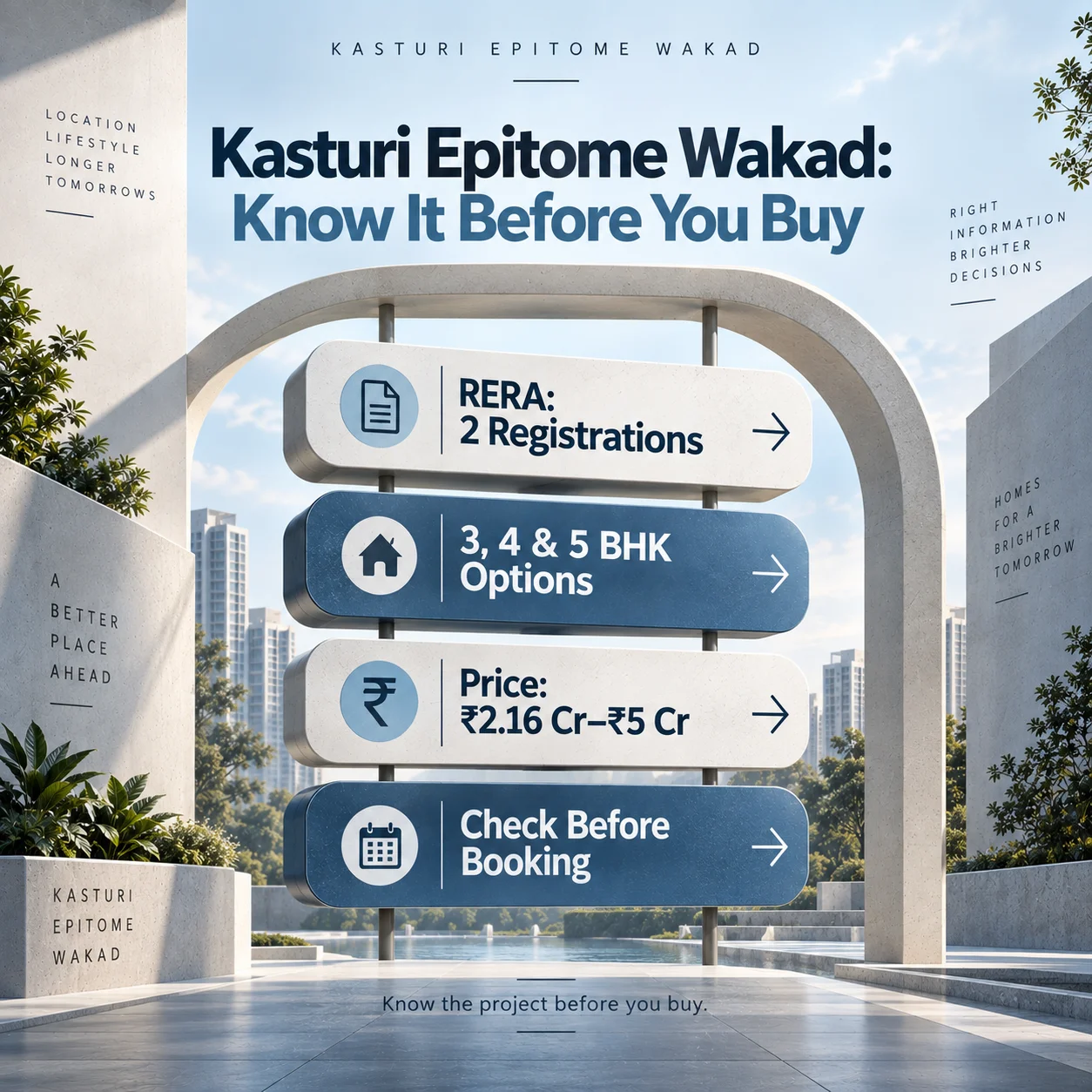 Kasturi Epitome Wakad: Price, RERA Numbers & Possession Guide (2026)