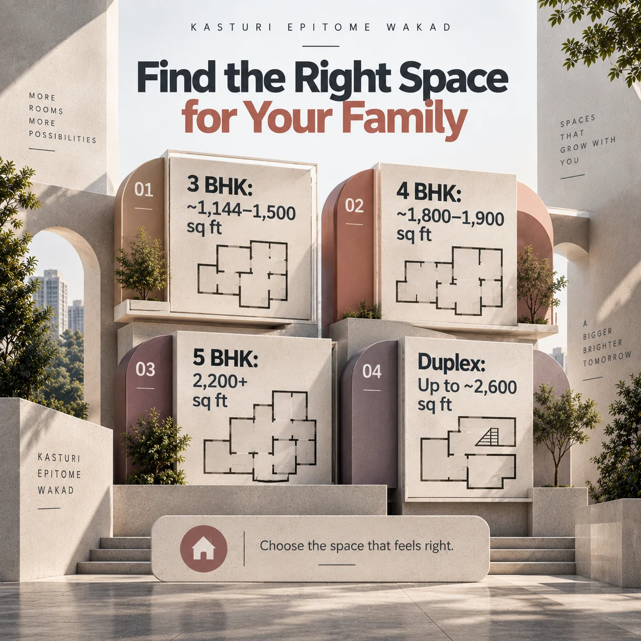 4 BHK & Duplex Floor Plans