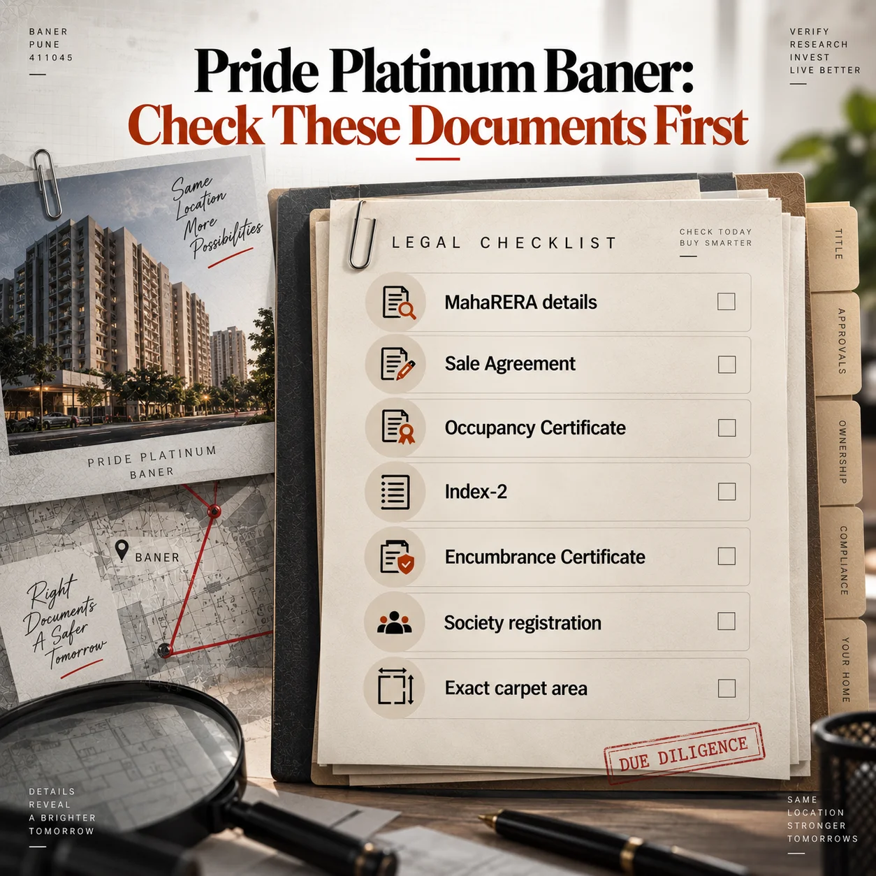 Legal Checklist Before You Buy at Pride Platinum